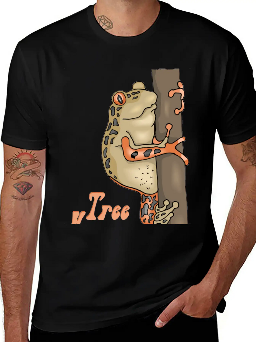 Tree Hugger Tree Frog Unisex Casual T-Shirt – Clean Design For Daily Comfort