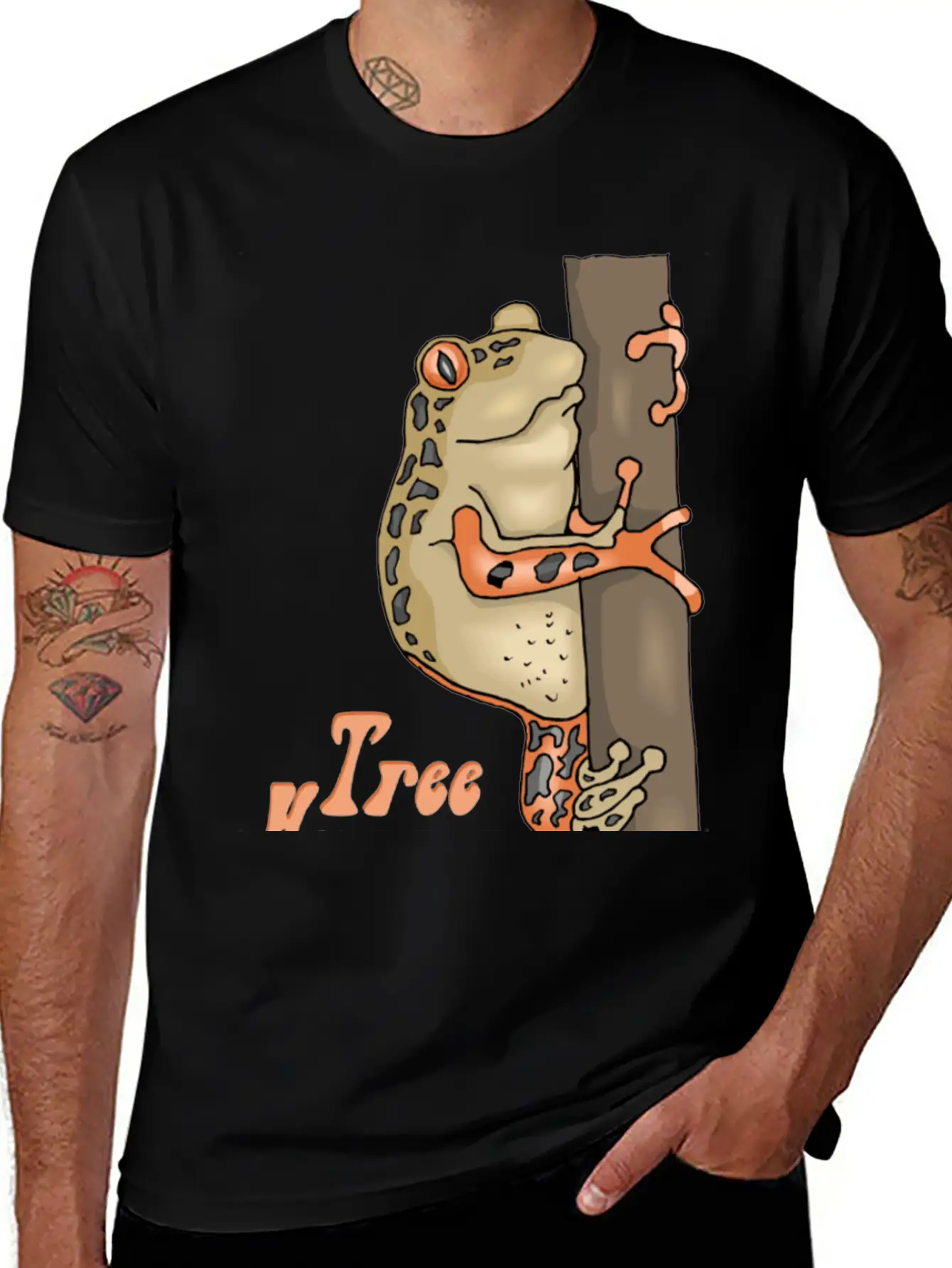 Tree Hugger Tree Frog Unisex Casual T-Shirt – Clean Design For Daily Comfort