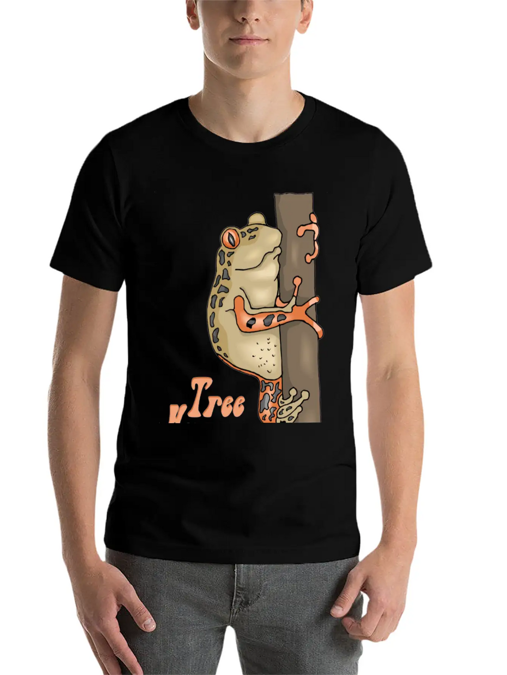 Tree Hugger Tree Frog Unisex Casual T-Shirt – Clean Design For Daily Comfort