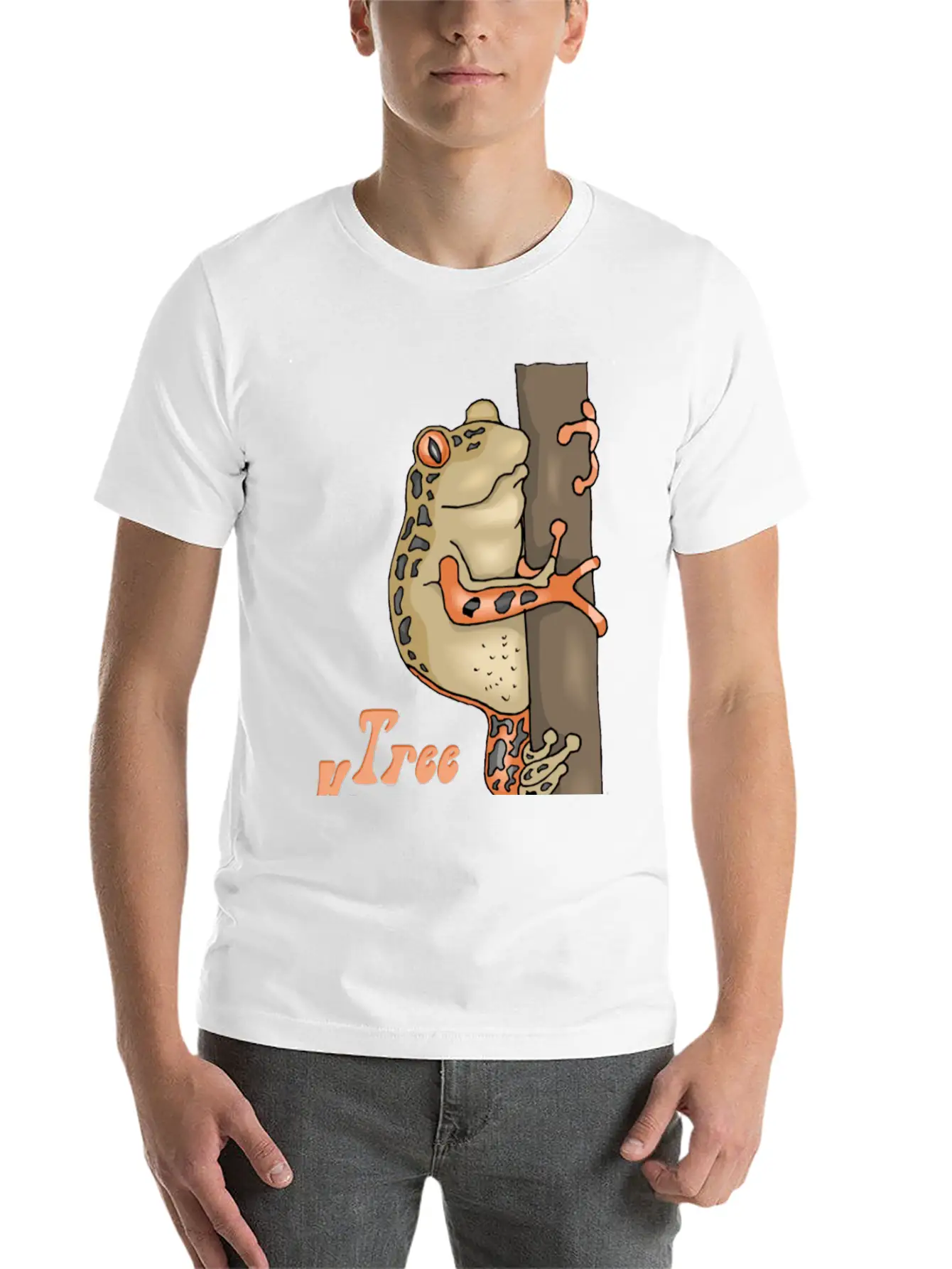Tree Hugger Tree Frog Unisex Casual T-Shirt – Clean Design For Daily Comfort
