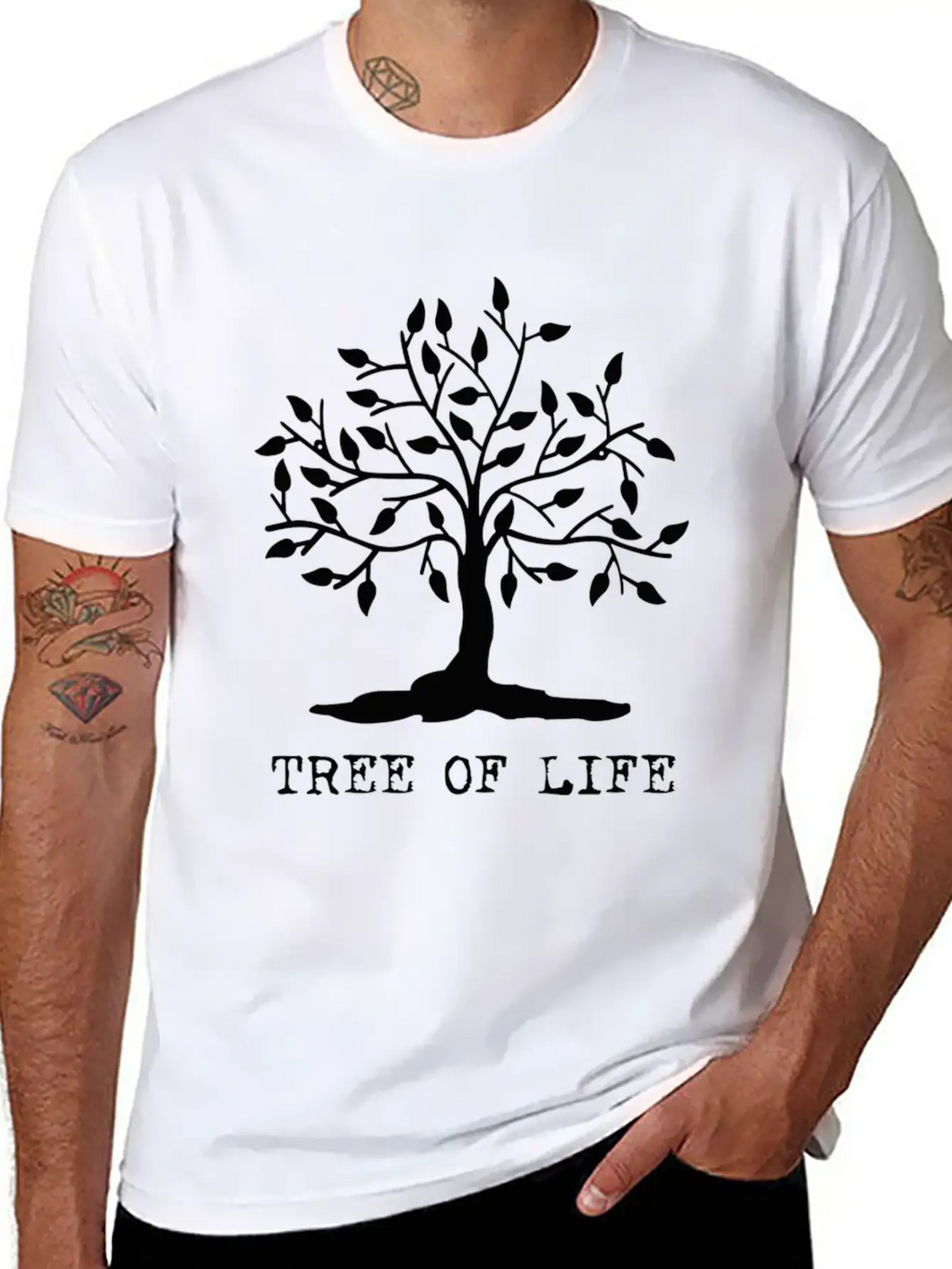 Tree Of Life Casual Graphic T-Shirt – Simple And Comfortable Daily Wear