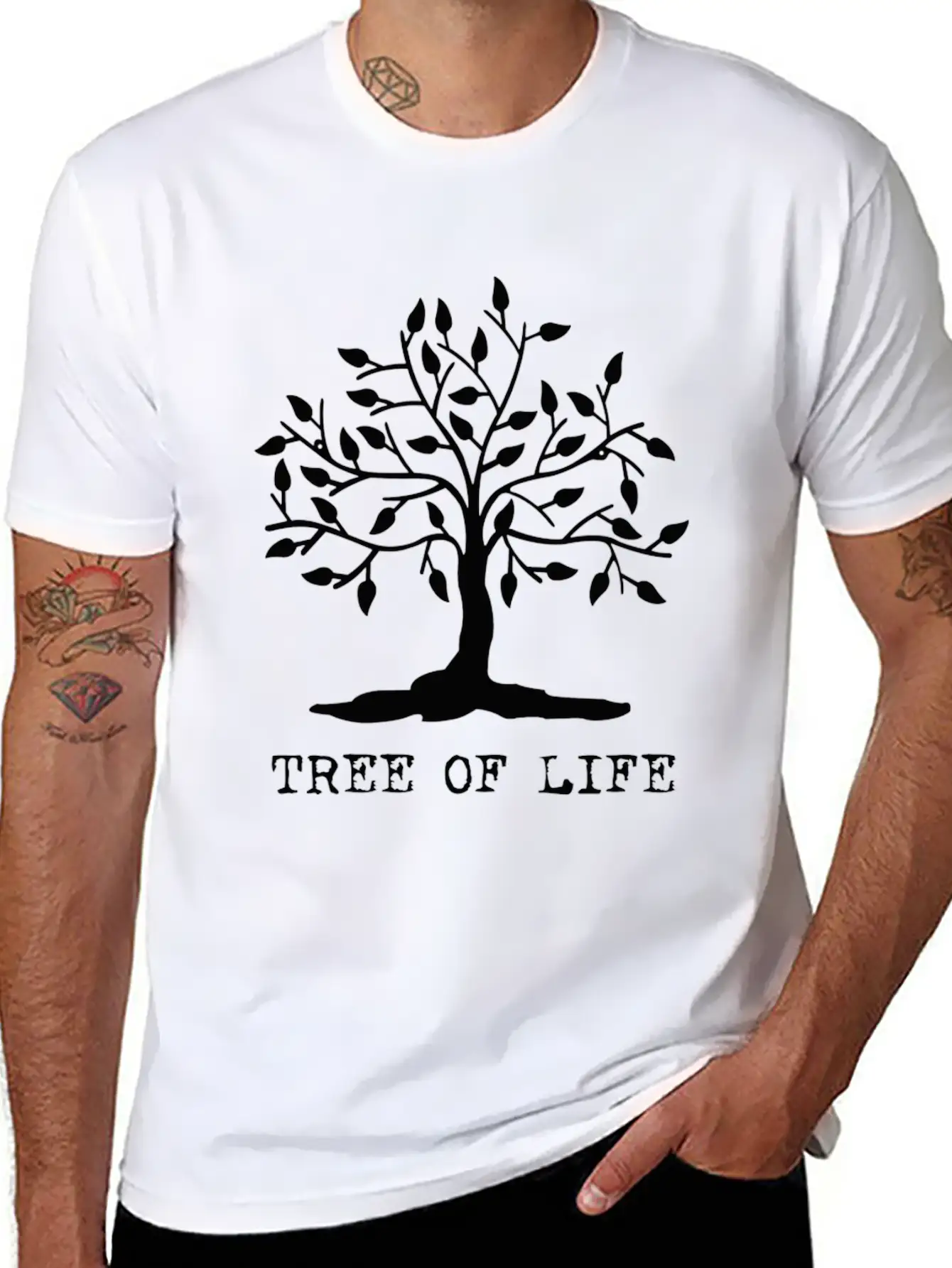 Tree Of Life Casual Graphic T-Shirt – Simple And Comfortable Daily Wear
