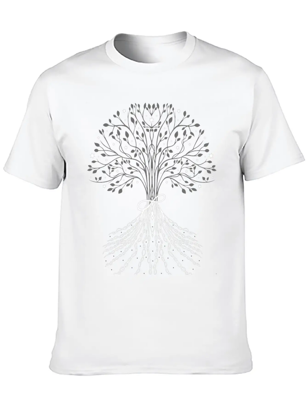 Tree Of Life With Infinity Symbol Casual Graphic T-Shirt – Simple And Comfortable Daily Wear