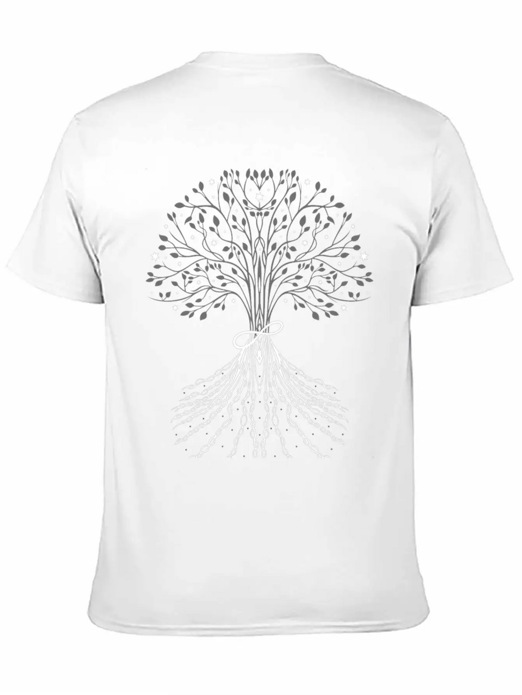 Tree Of Life With Infinity Symbol Casual Graphic T-Shirt – Simple And Comfortable Daily Wear