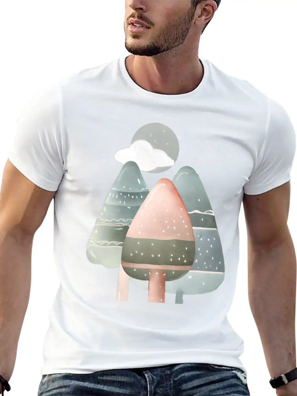 Trees Essential Cotton Tee For Daily Outfits – Unisex Style