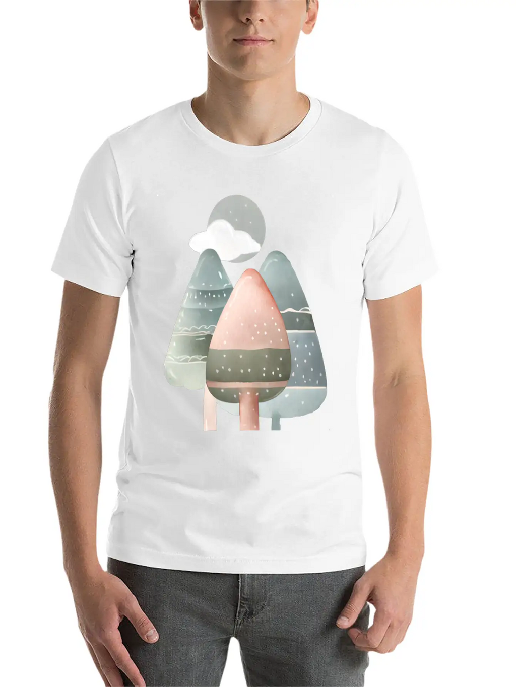 Trees Essential Cotton Tee For Daily Outfits – Unisex Style