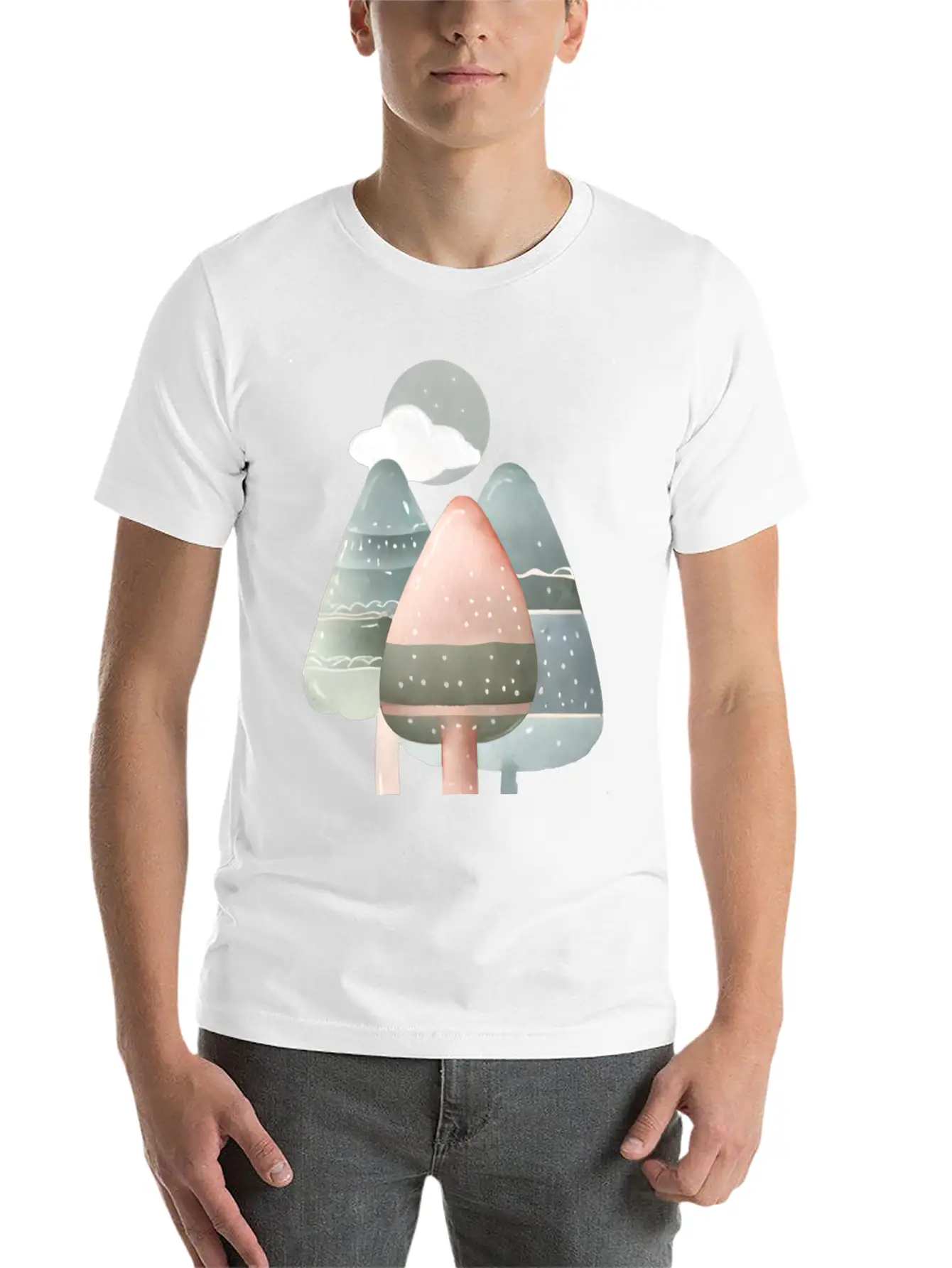Trees Essential Cotton Tee For Daily Outfits – Unisex Style
