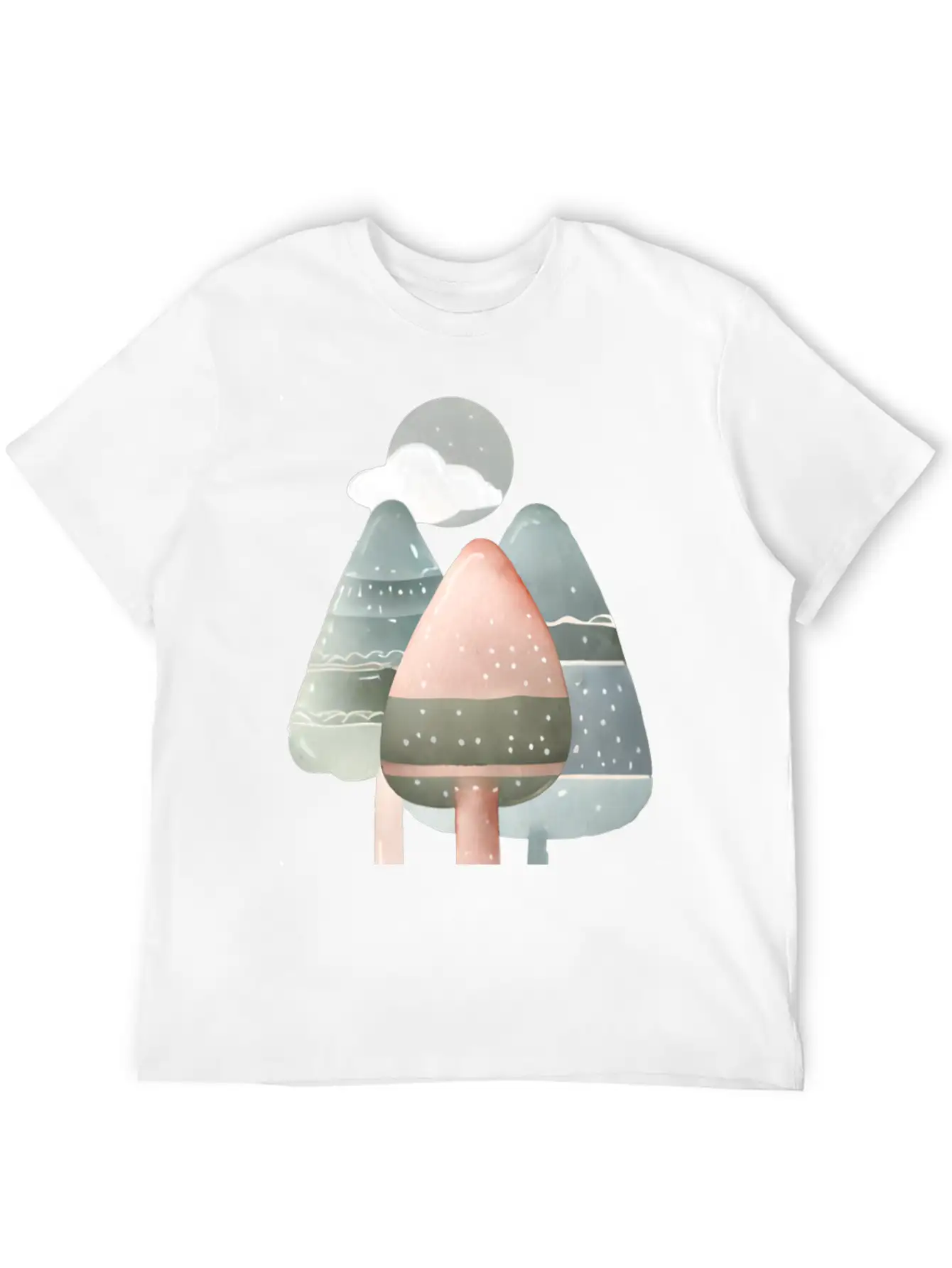 Trees Essential Cotton Tee For Daily Outfits – Unisex Style