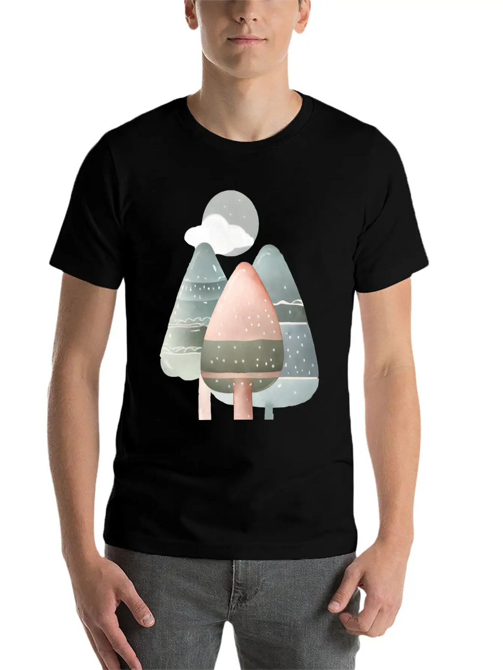 Trees Essential Cotton Tee For Daily Outfits – Unisex Style