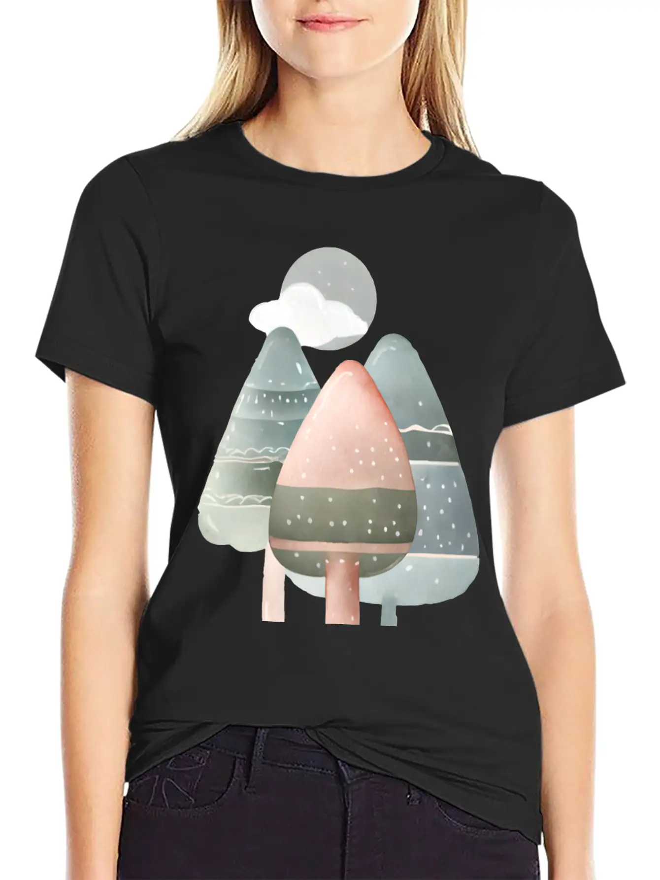 Trees Essential Cotton Tee For Daily Outfits – Unisex Style