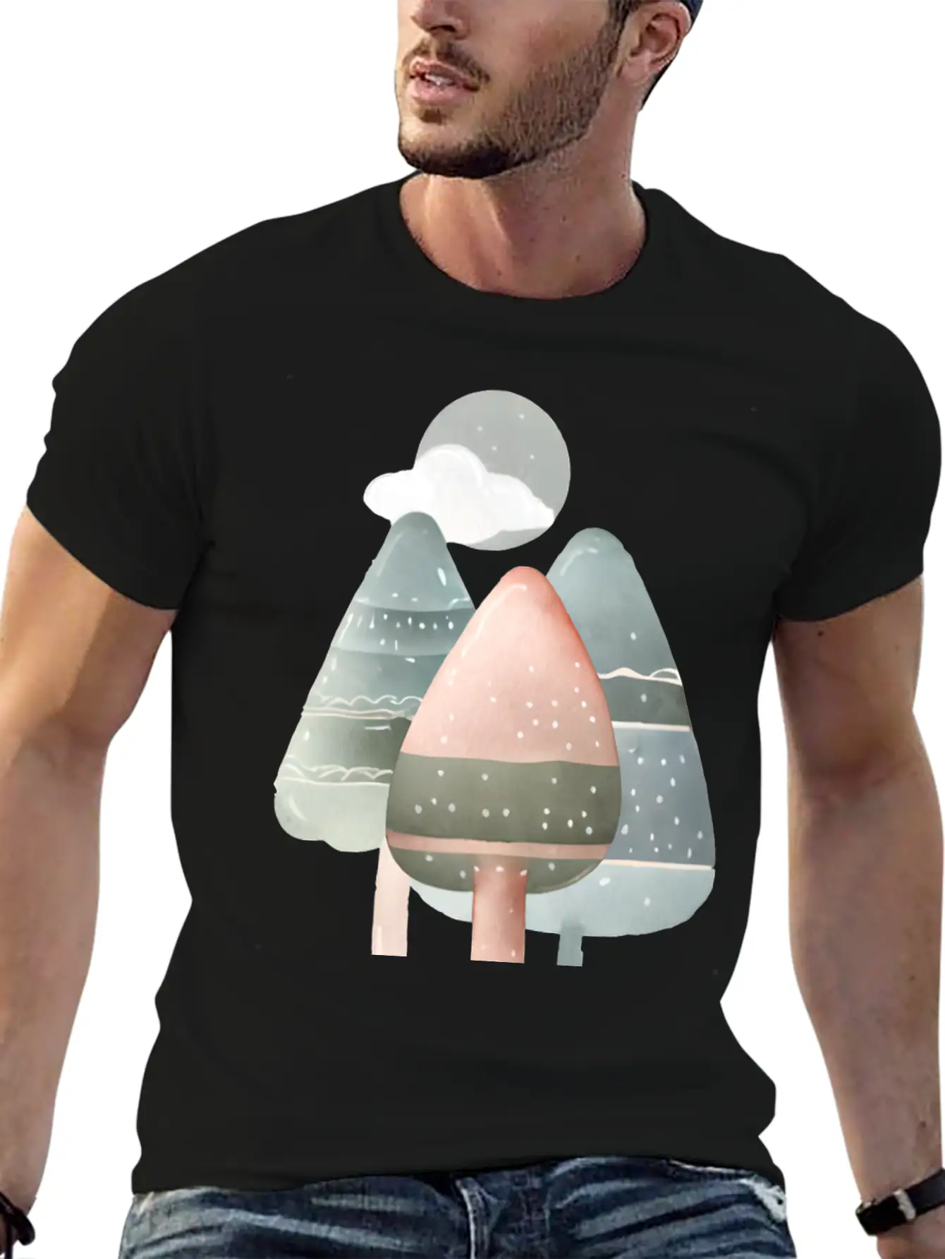 Trees Essential Cotton Tee For Daily Outfits – Unisex Style