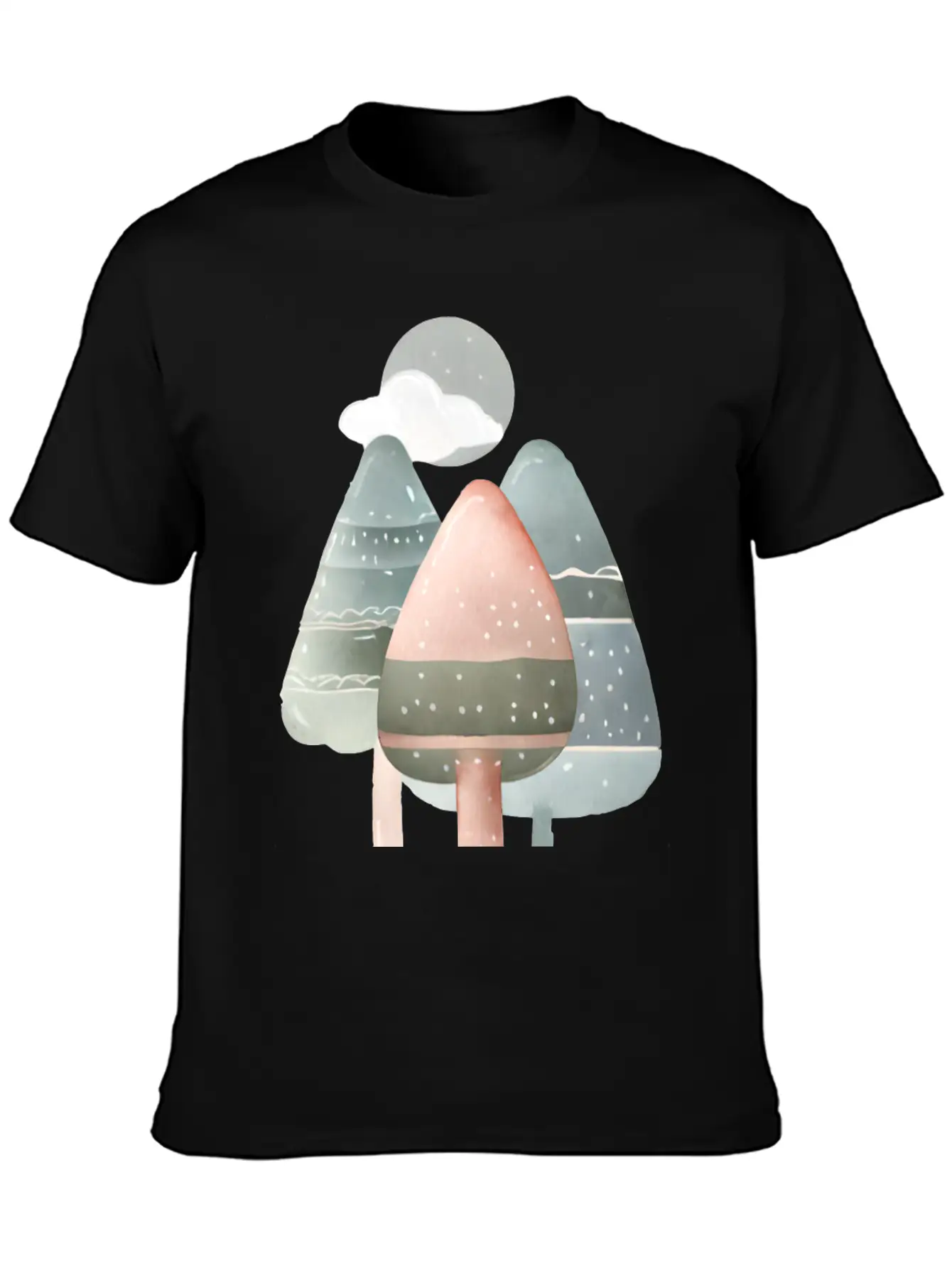Trees Essential Cotton Tee For Daily Outfits – Unisex Style