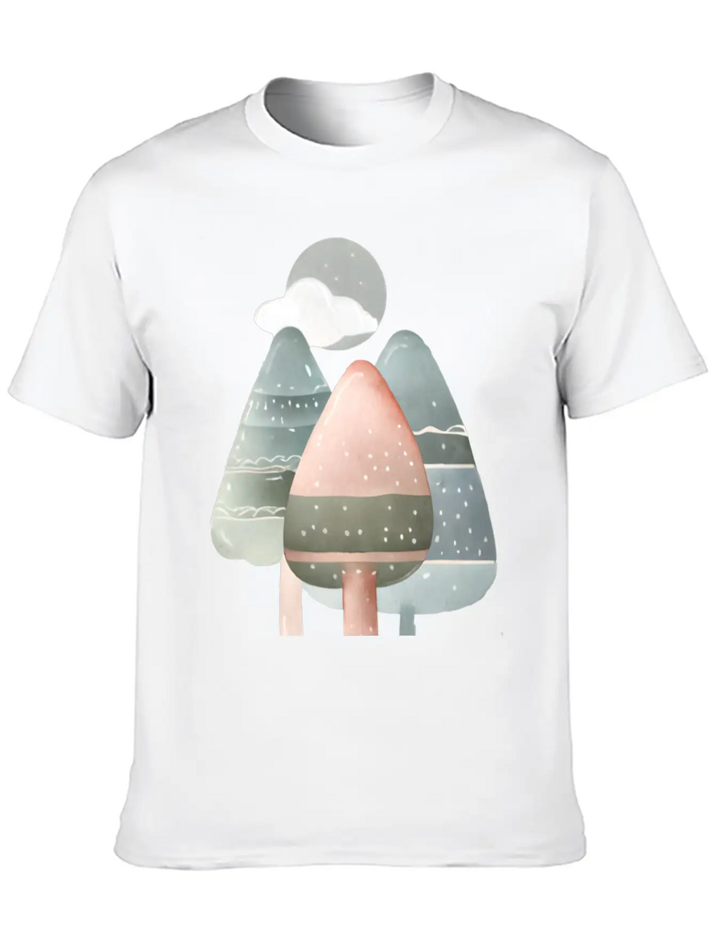 Trees Essential Cotton Tee For Daily Outfits – Unisex Style