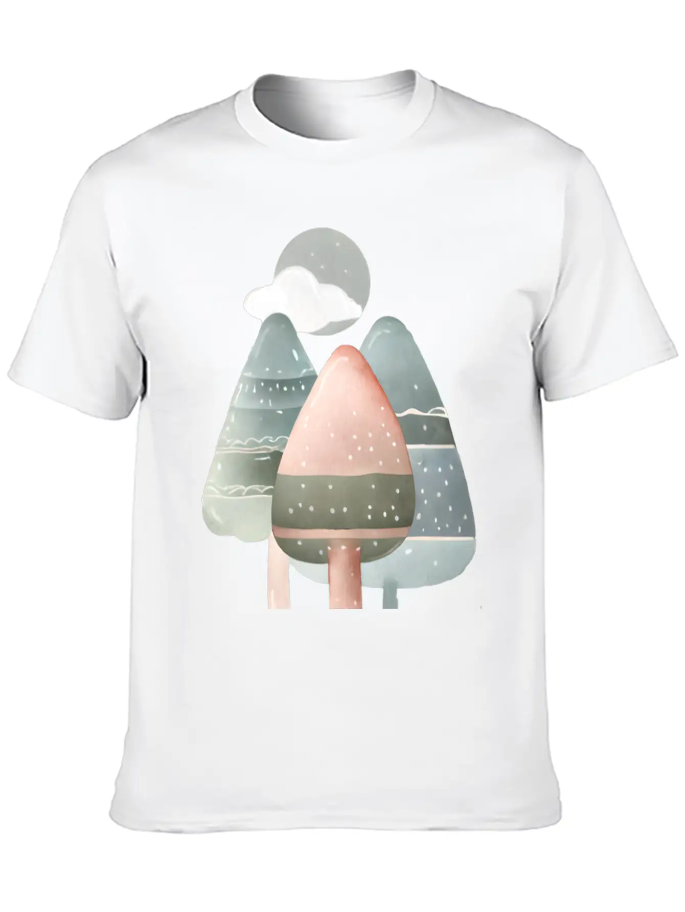 Trees Essential Cotton Tee For Daily Outfits – Unisex Style