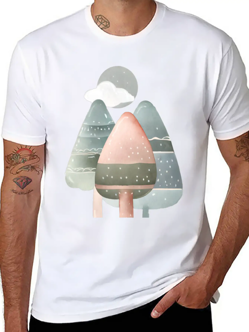 Trees Essential Cotton Tee For Daily Outfits – Unisex Style