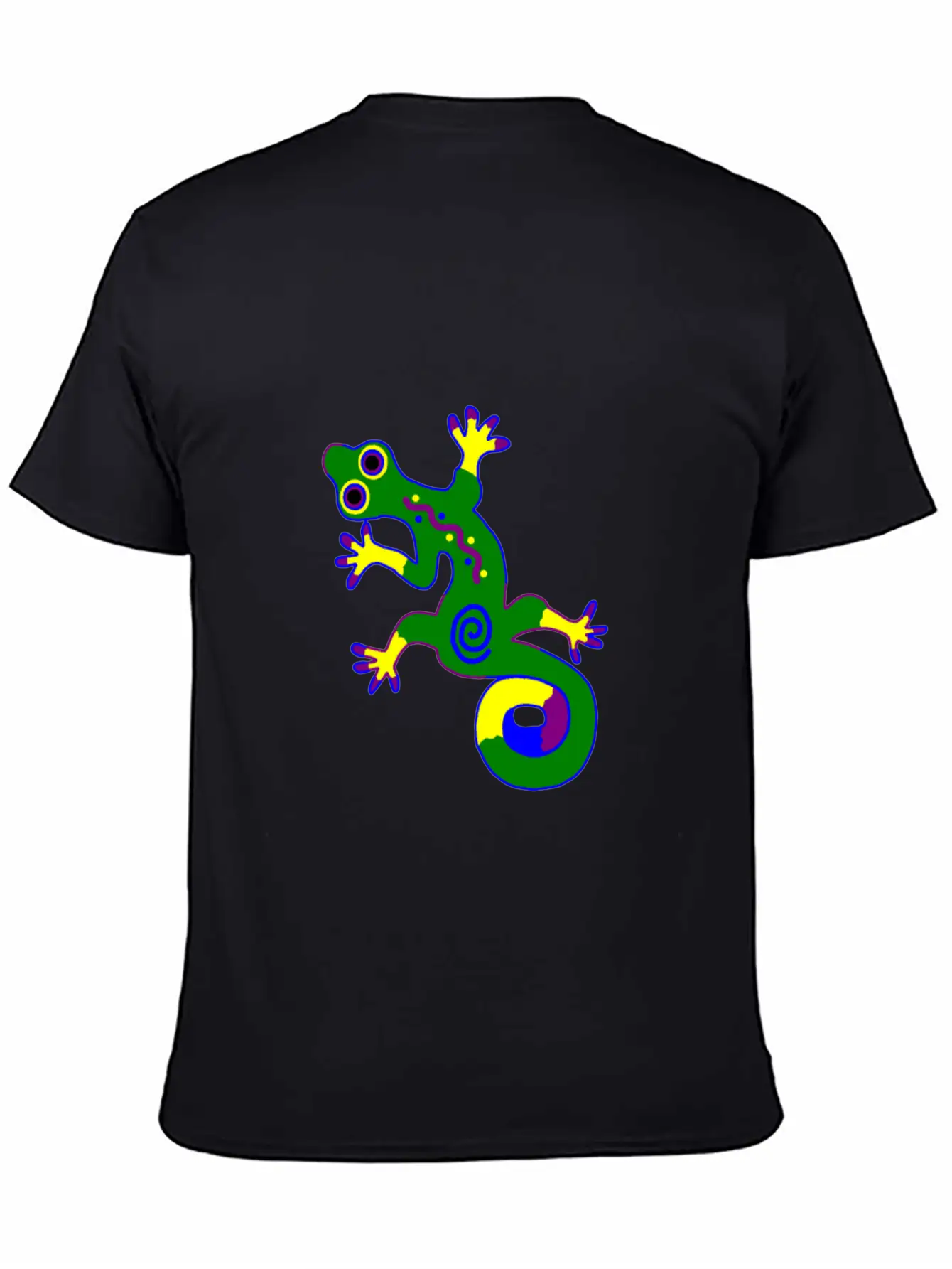 Tribal Gecko Unisex Short Sleeve Soft Cotton T-Shirt – Casual Everyday Wear