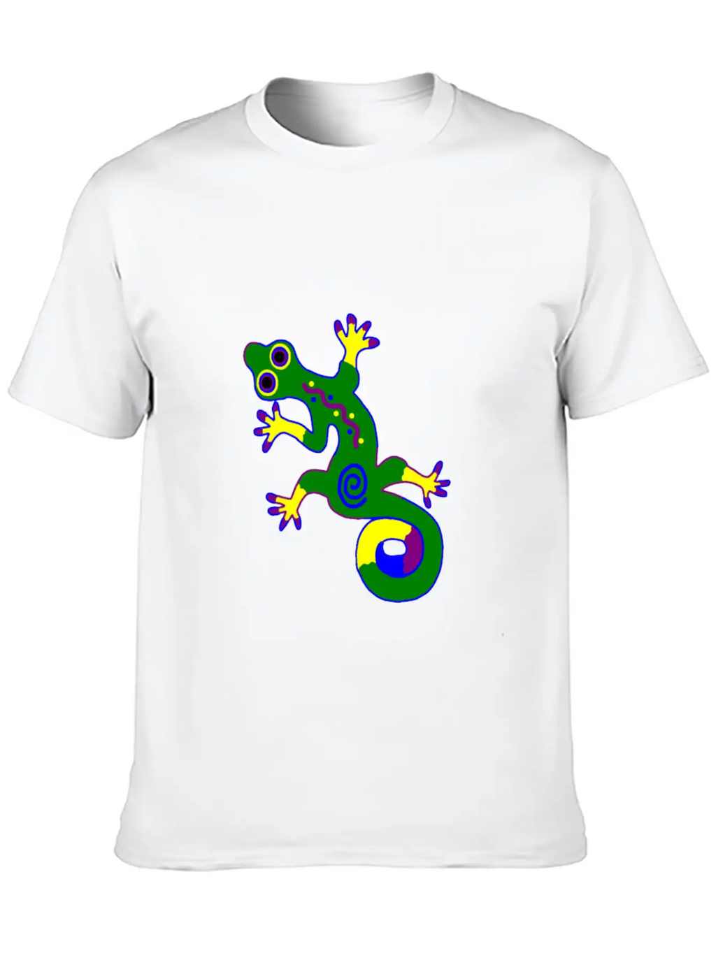 Tribal Gecko Unisex Short Sleeve Soft Cotton T-Shirt – Casual Everyday Wear