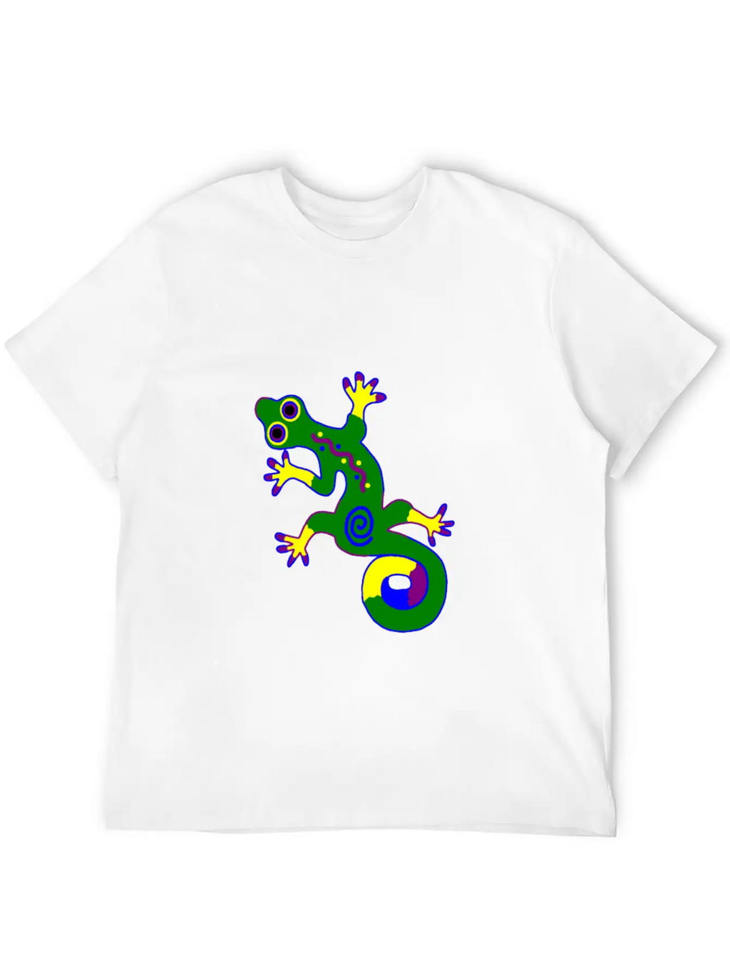 Tribal Gecko Unisex Short Sleeve Soft Cotton T-Shirt – Casual Everyday Wear