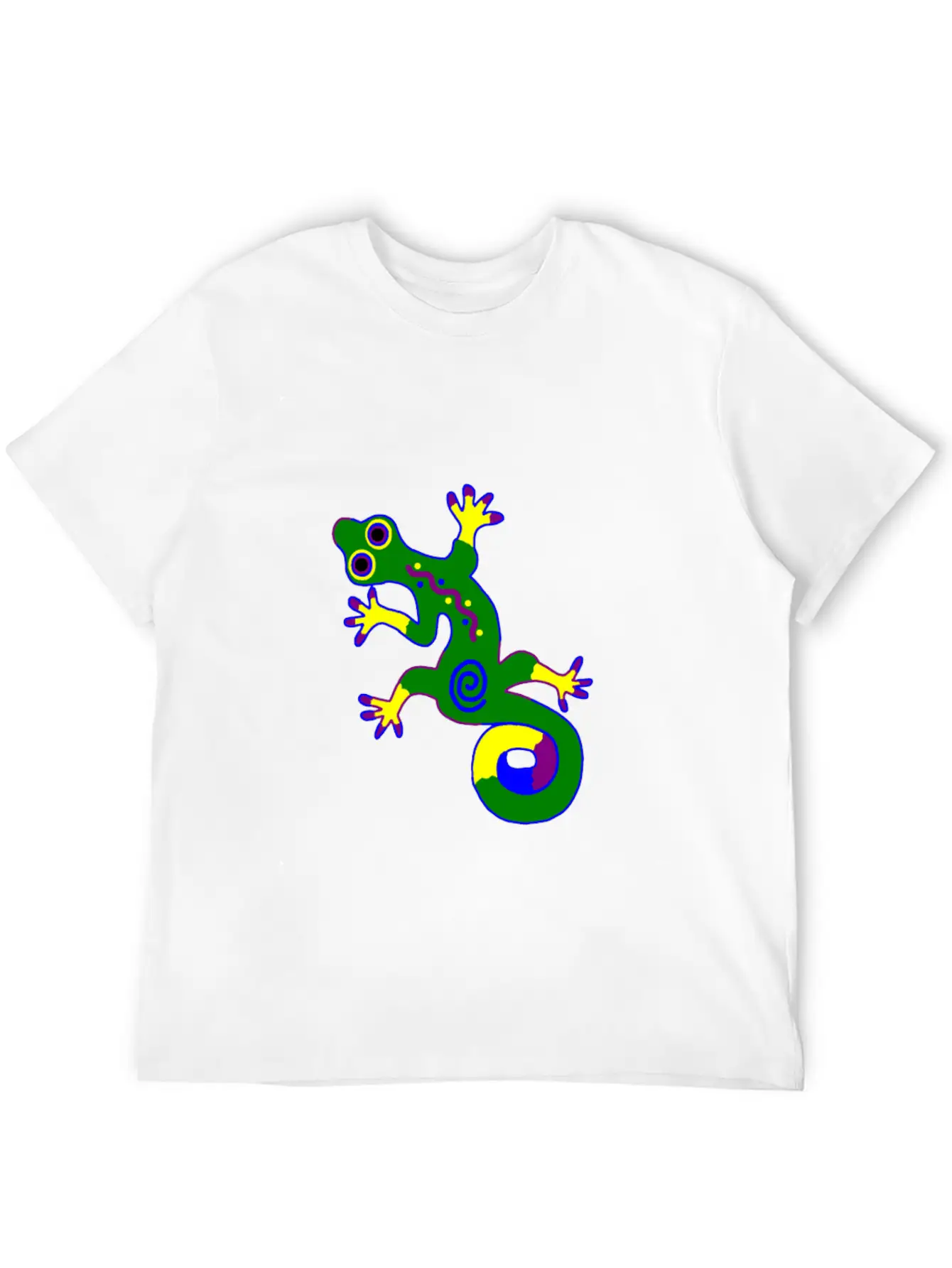 Tribal Gecko Unisex Short Sleeve Soft Cotton T-Shirt – Casual Everyday Wear