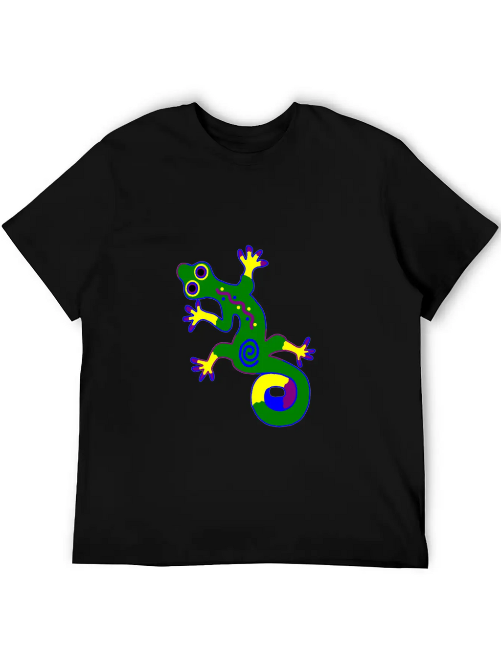 Tribal Gecko Unisex Short Sleeve Soft Cotton T-Shirt – Casual Everyday Wear