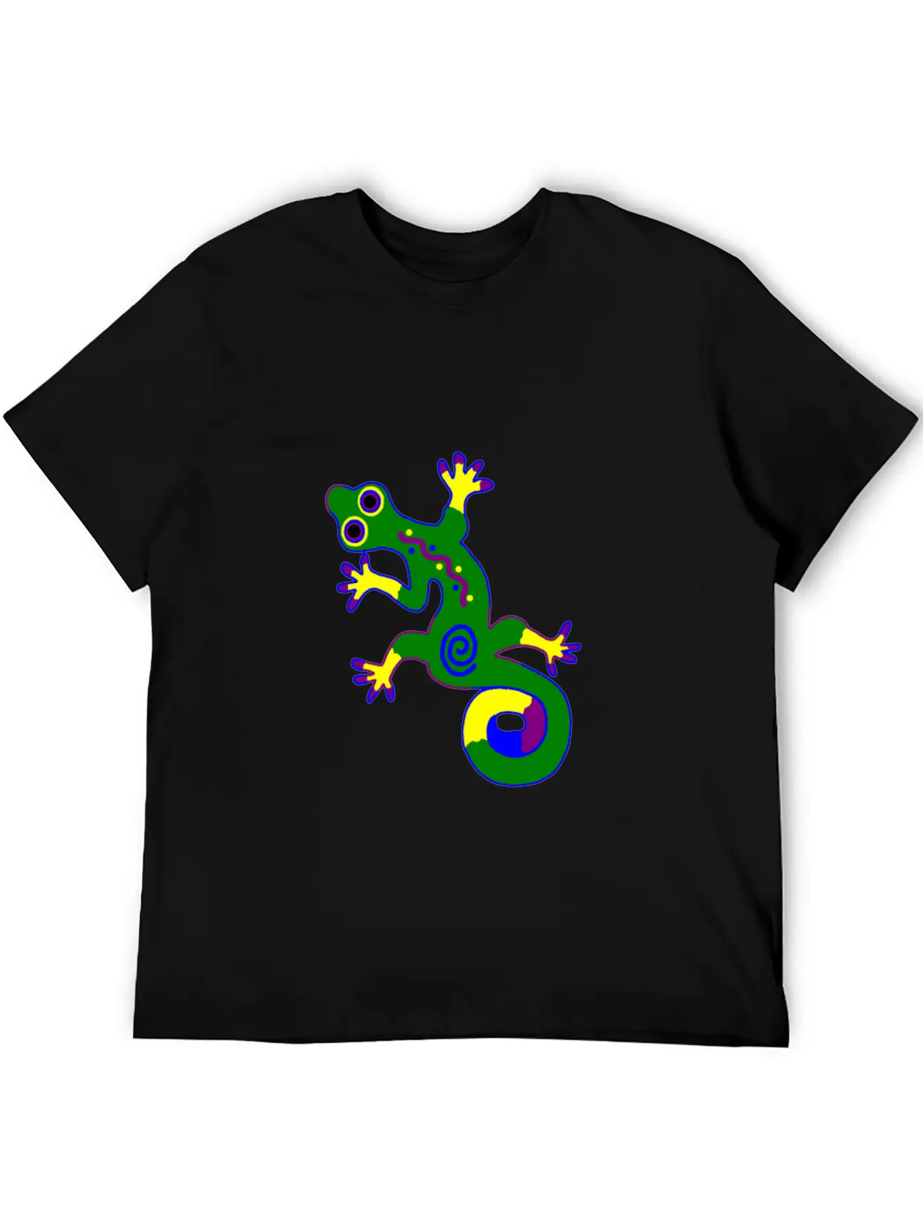 Tribal Gecko Unisex Short Sleeve Soft Cotton T-Shirt – Casual Everyday Wear