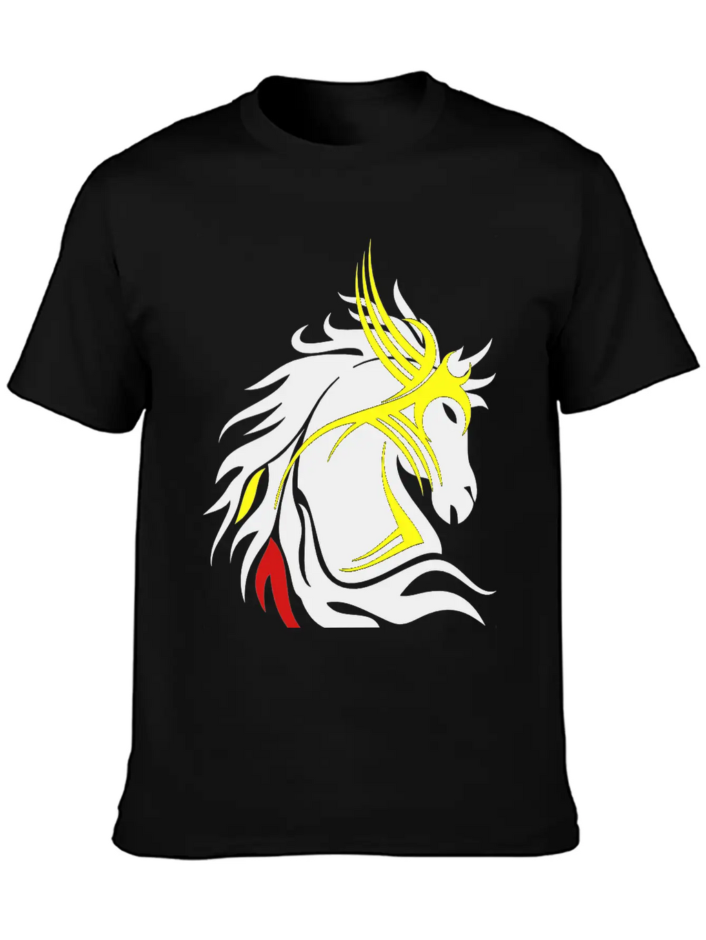Tribal Horse Head 13 Darr Essential Cotton Tee For Daily Outfits – Unisex Style