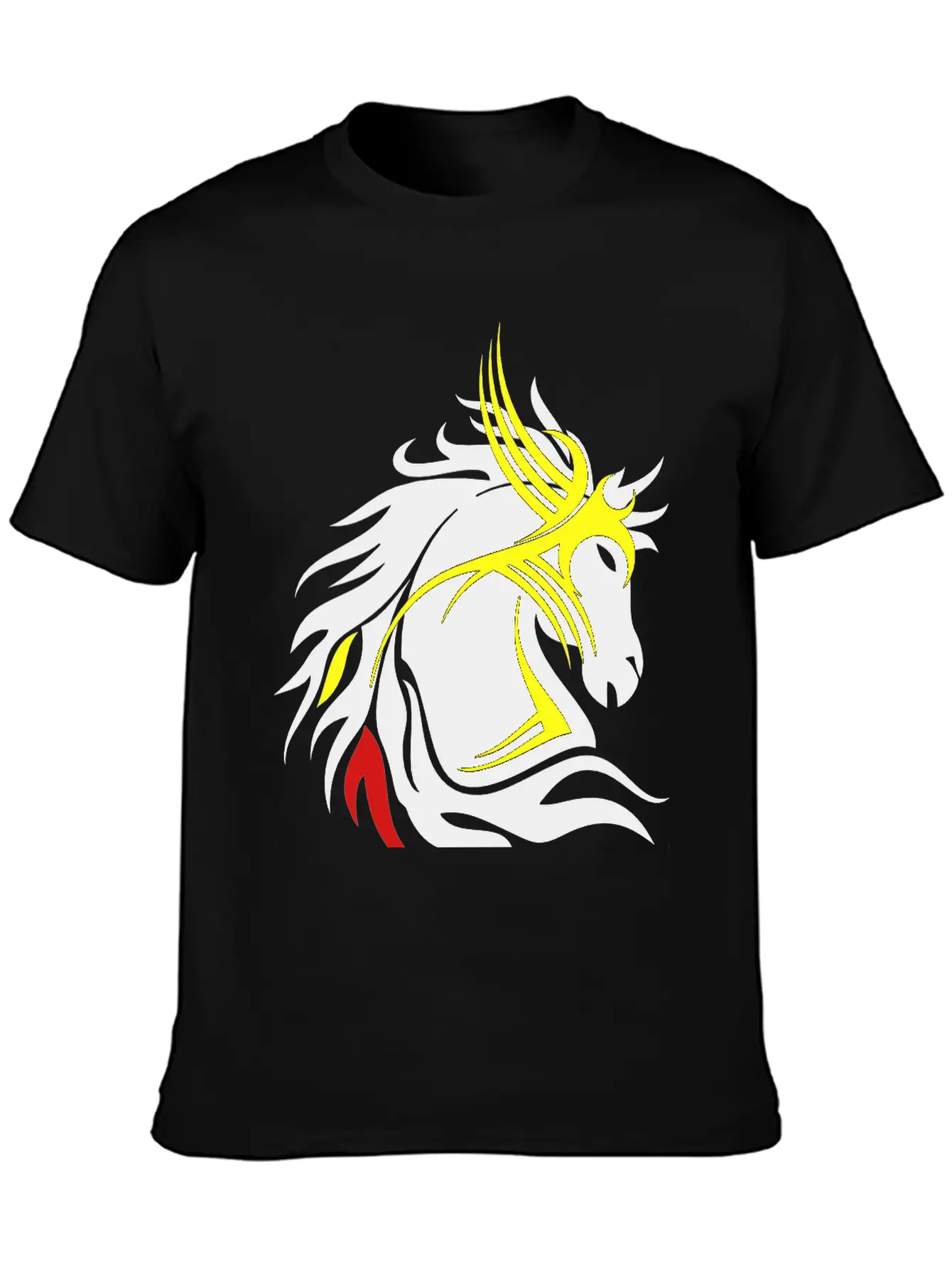 Tribal Horse Head 13 Darr Essential Cotton Tee For Daily Outfits – Unisex Style