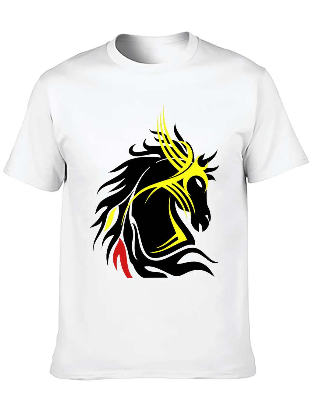 Tribal Horse Head 13 Darr Essential Cotton Tee For Daily Outfits – Unisex Style