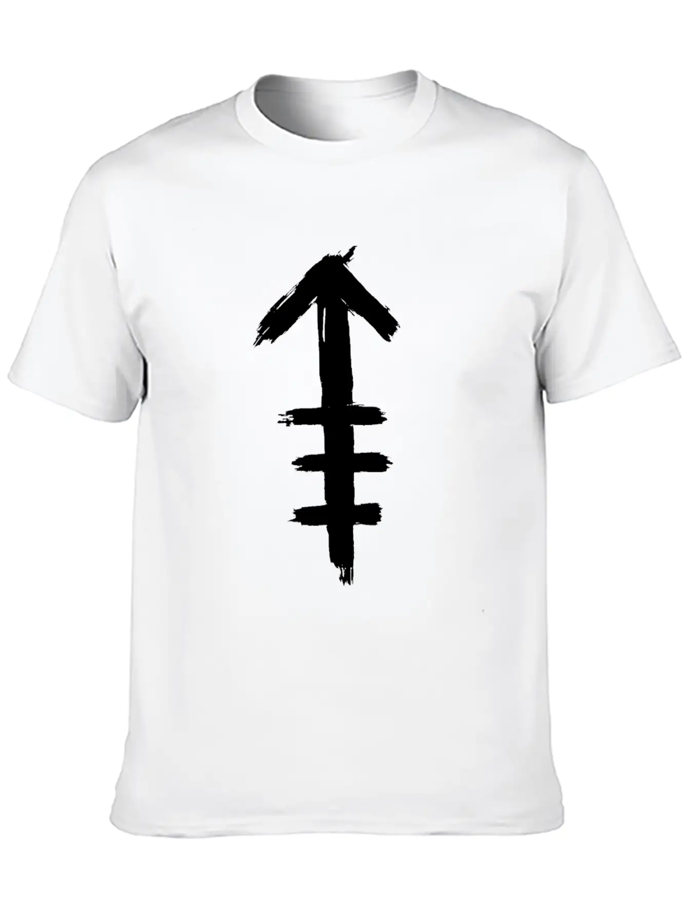 Tribal Indian Arrow Icon Symbol Tattoo Breathable Soft Cotton T-Shirt – Timeless Casual Look