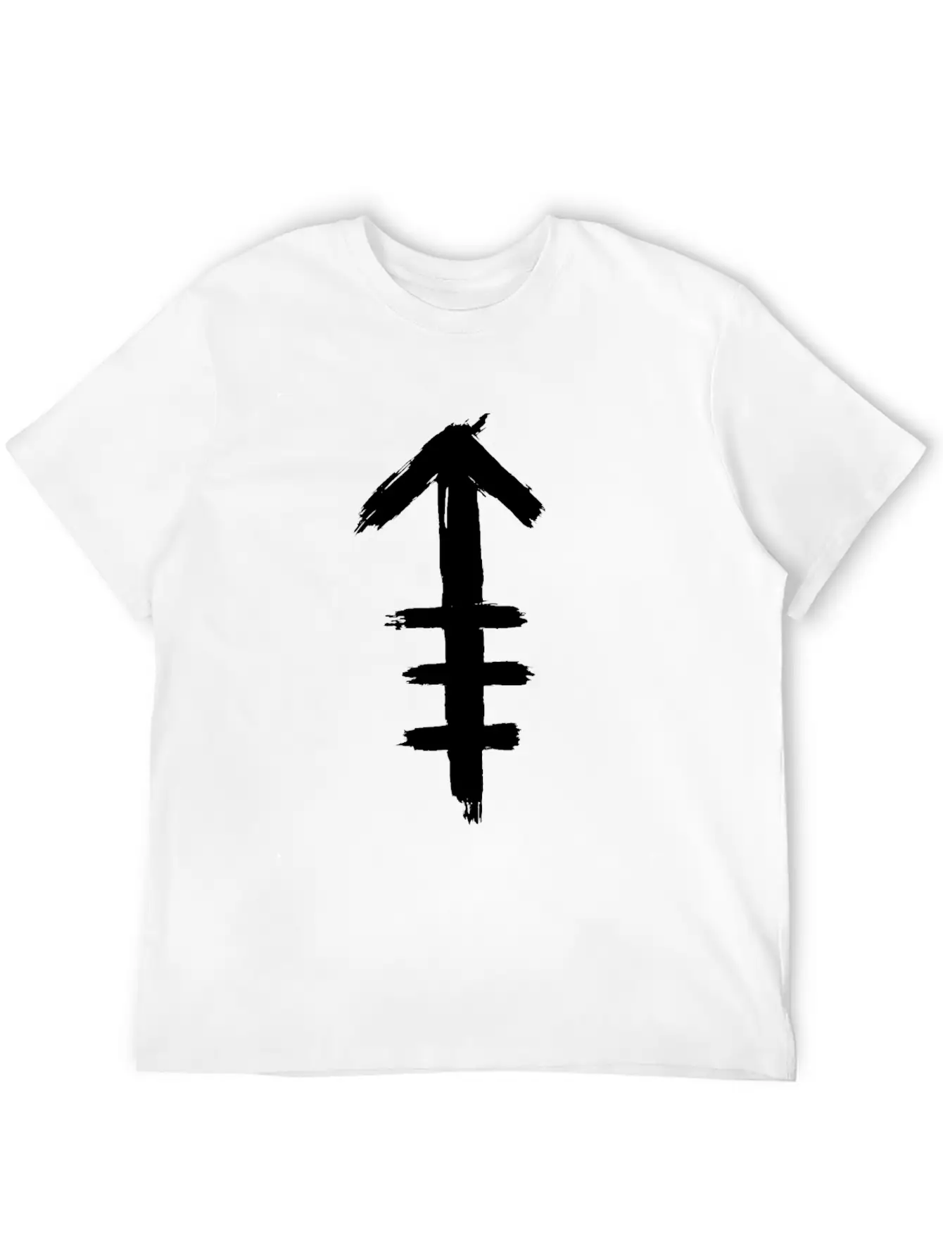 Tribal Indian Arrow Icon Symbol Tattoo Breathable Soft Cotton T-Shirt – Timeless Casual Look