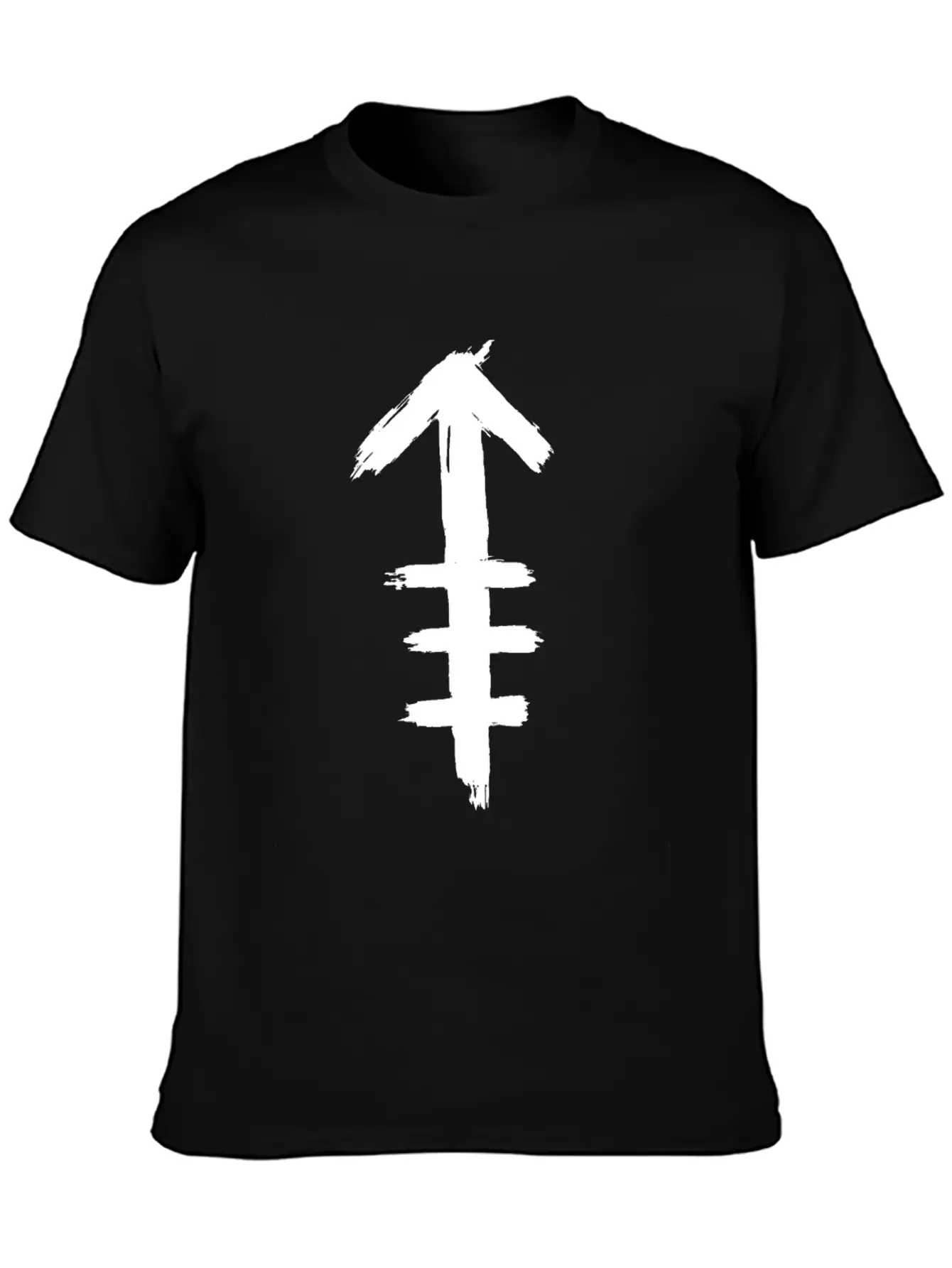 Tribal Indian Arrow Icon Symbol Tattoo Breathable Soft Cotton T-Shirt – Timeless Casual Look