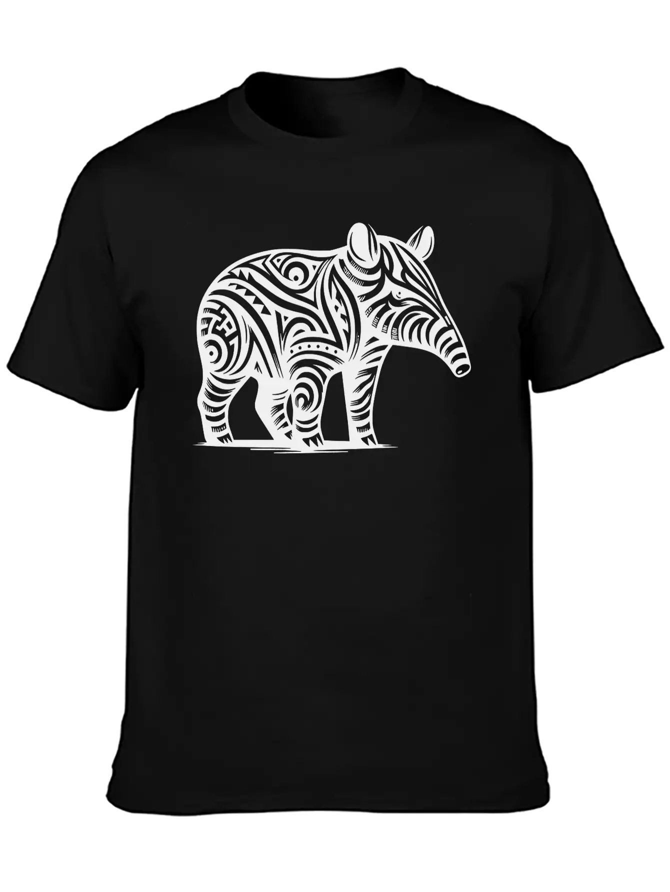 Tribal Tapir Stylish Everyday T-Shirt – Unisex Basic Cotton Tee