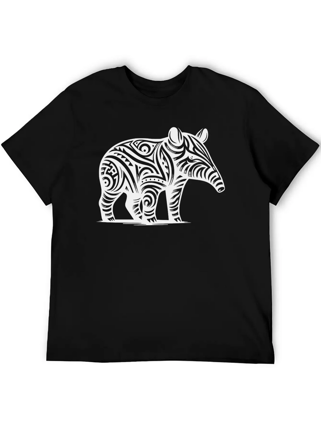 Tribal Tapir Stylish Everyday T-Shirt – Unisex Basic Cotton Tee