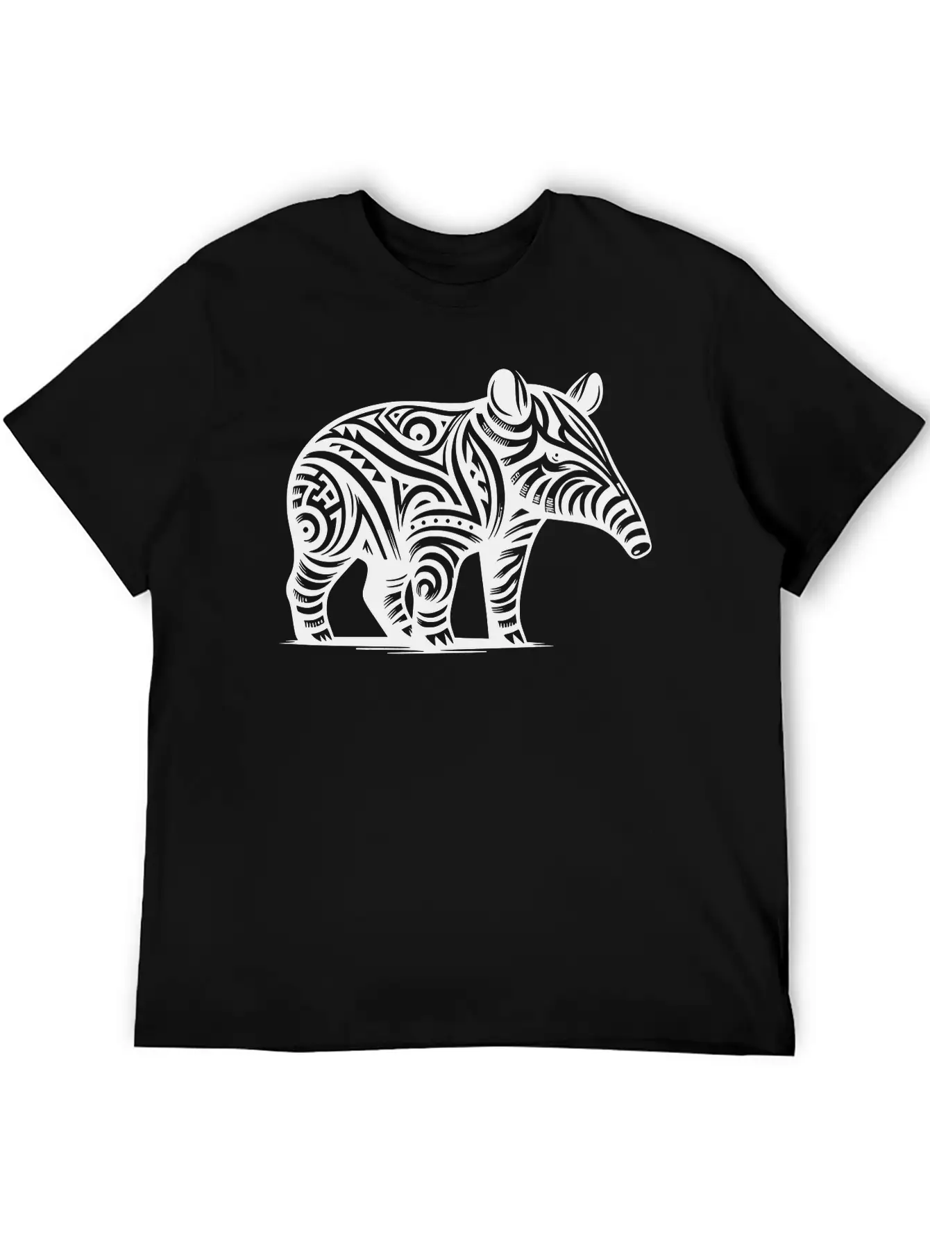 Tribal Tapir Stylish Everyday T-Shirt – Unisex Basic Cotton Tee