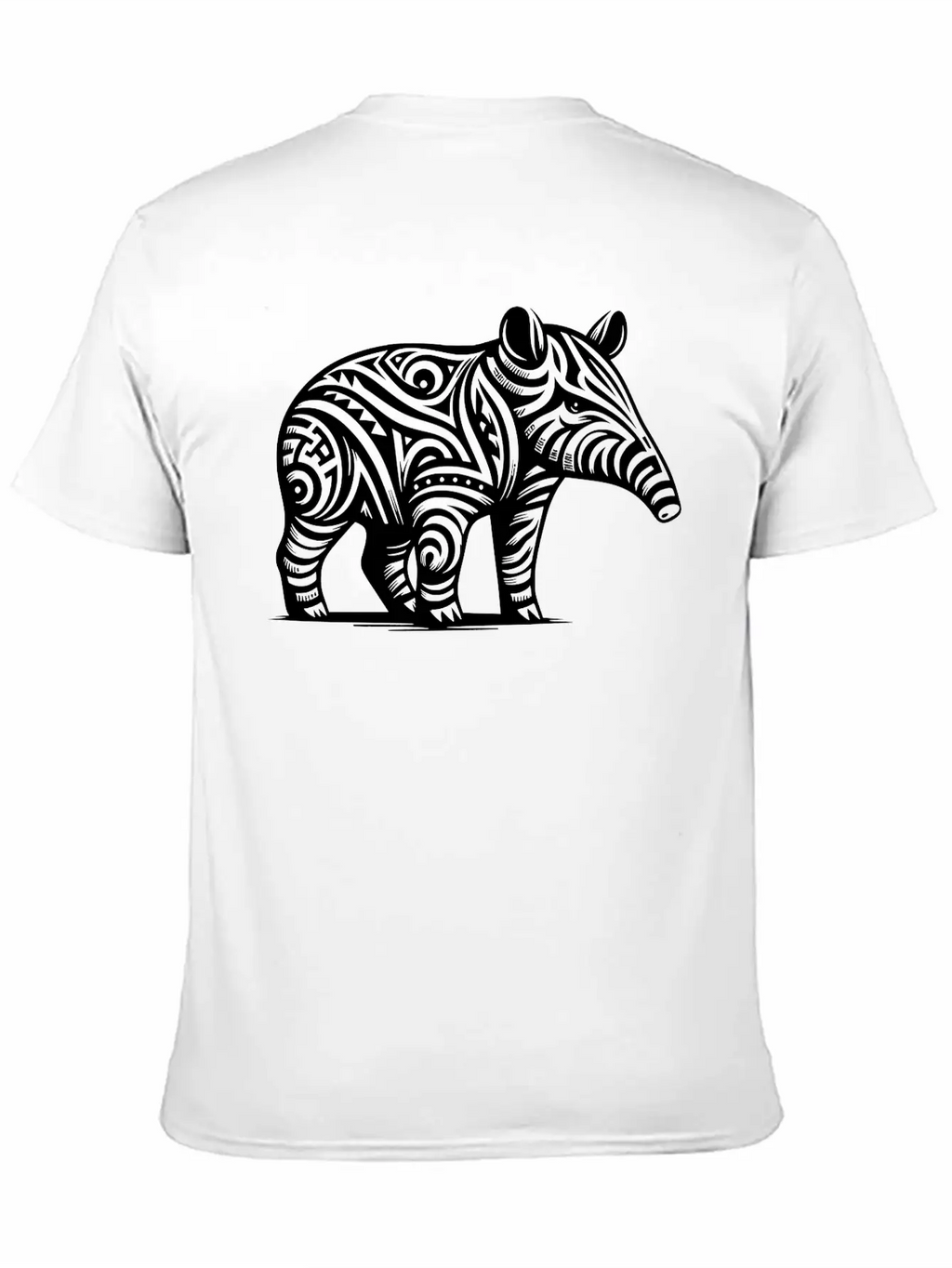 Tribal Tapir Stylish Everyday T-Shirt – Unisex Basic Cotton Tee