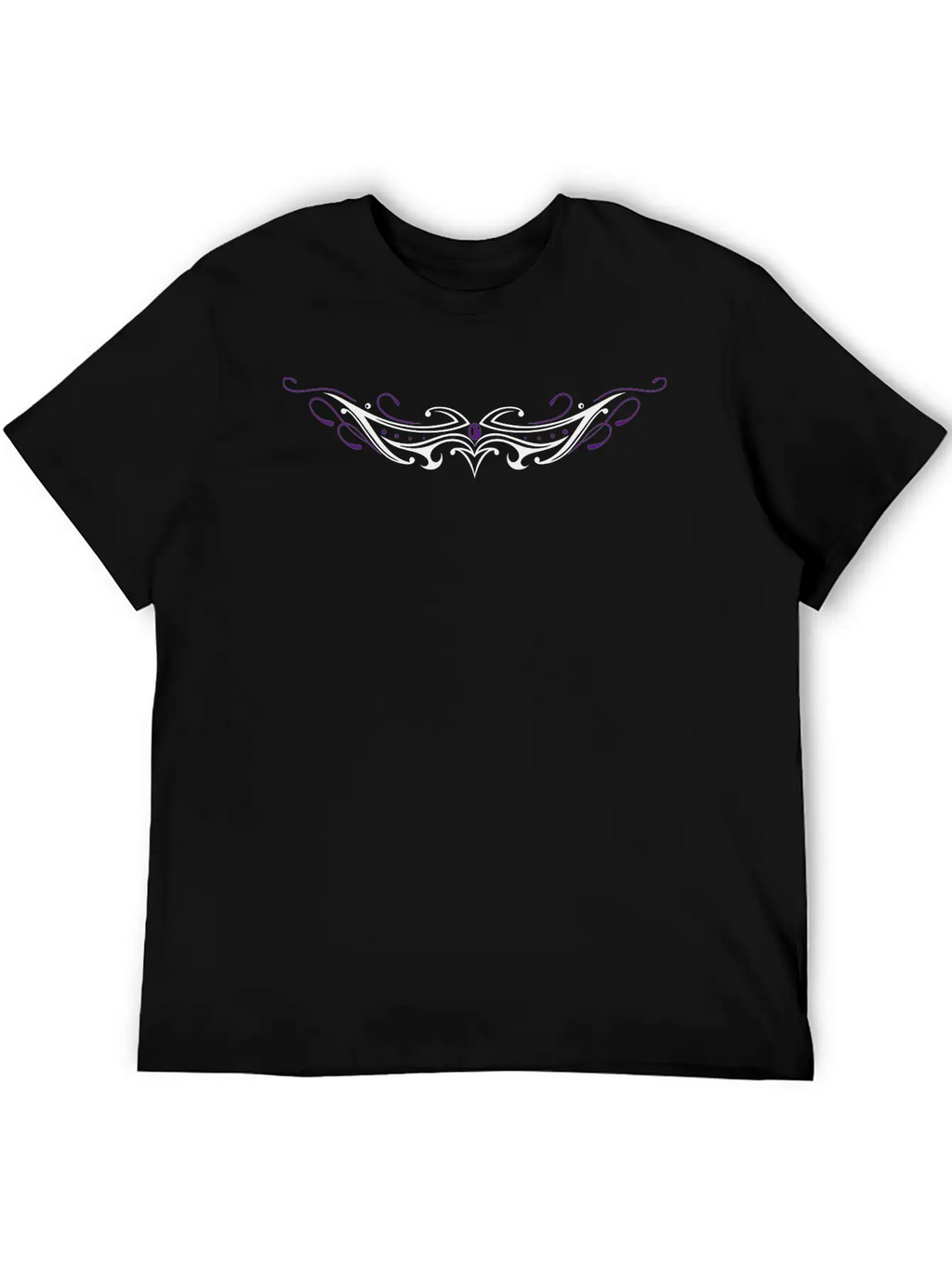 Tribal Tattoo Ornament With Gemstone. Casual Graphic T-Shirt – Simple And Comfortable Daily Wear