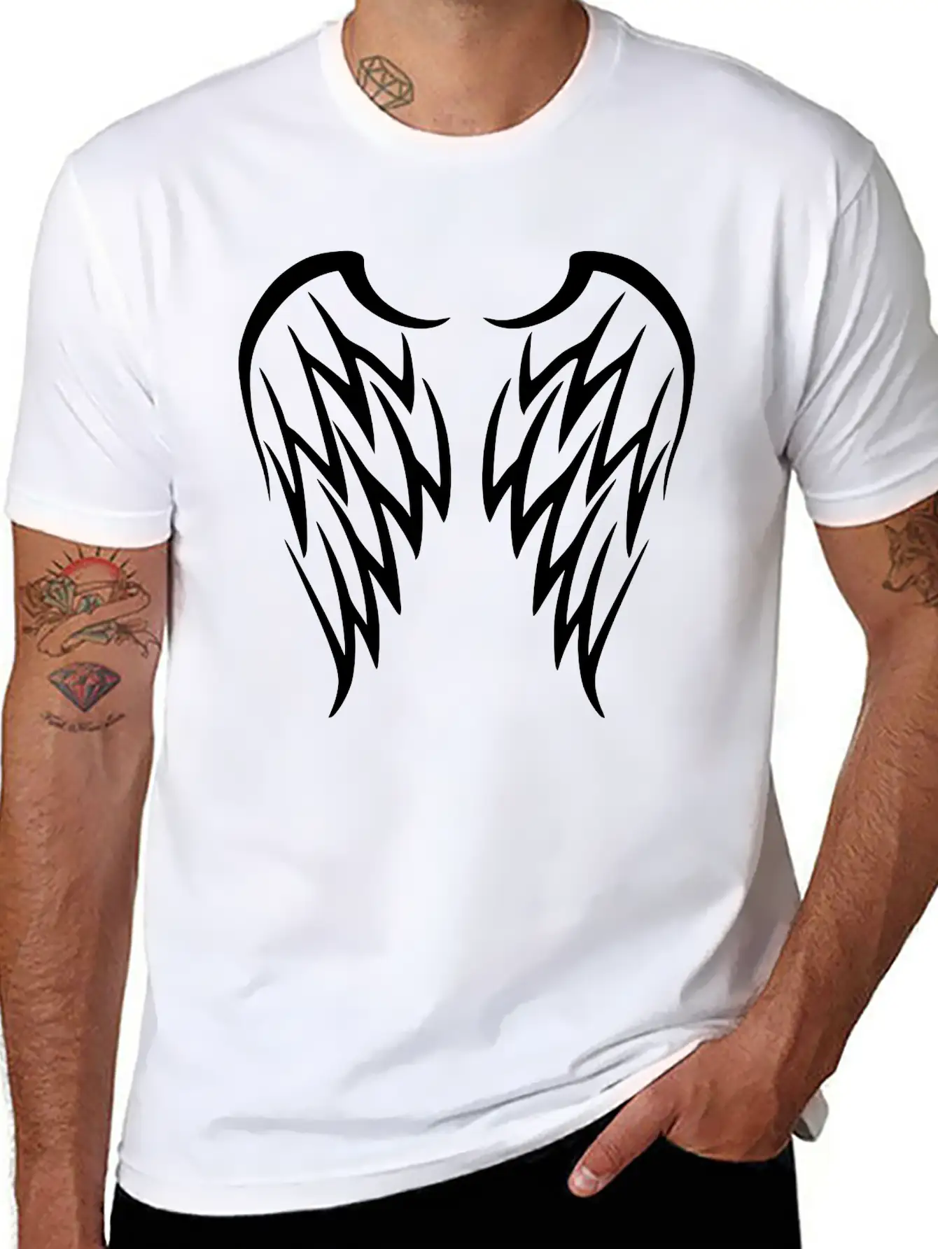 Tribal Wings Unisex Casual T-Shirt – Clean Design For Daily Comfort