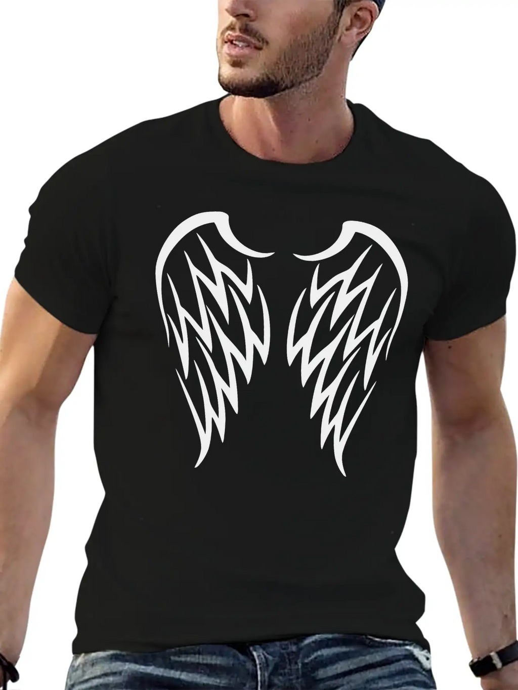 Tribal Wings Unisex Casual T-Shirt – Clean Design For Daily Comfort