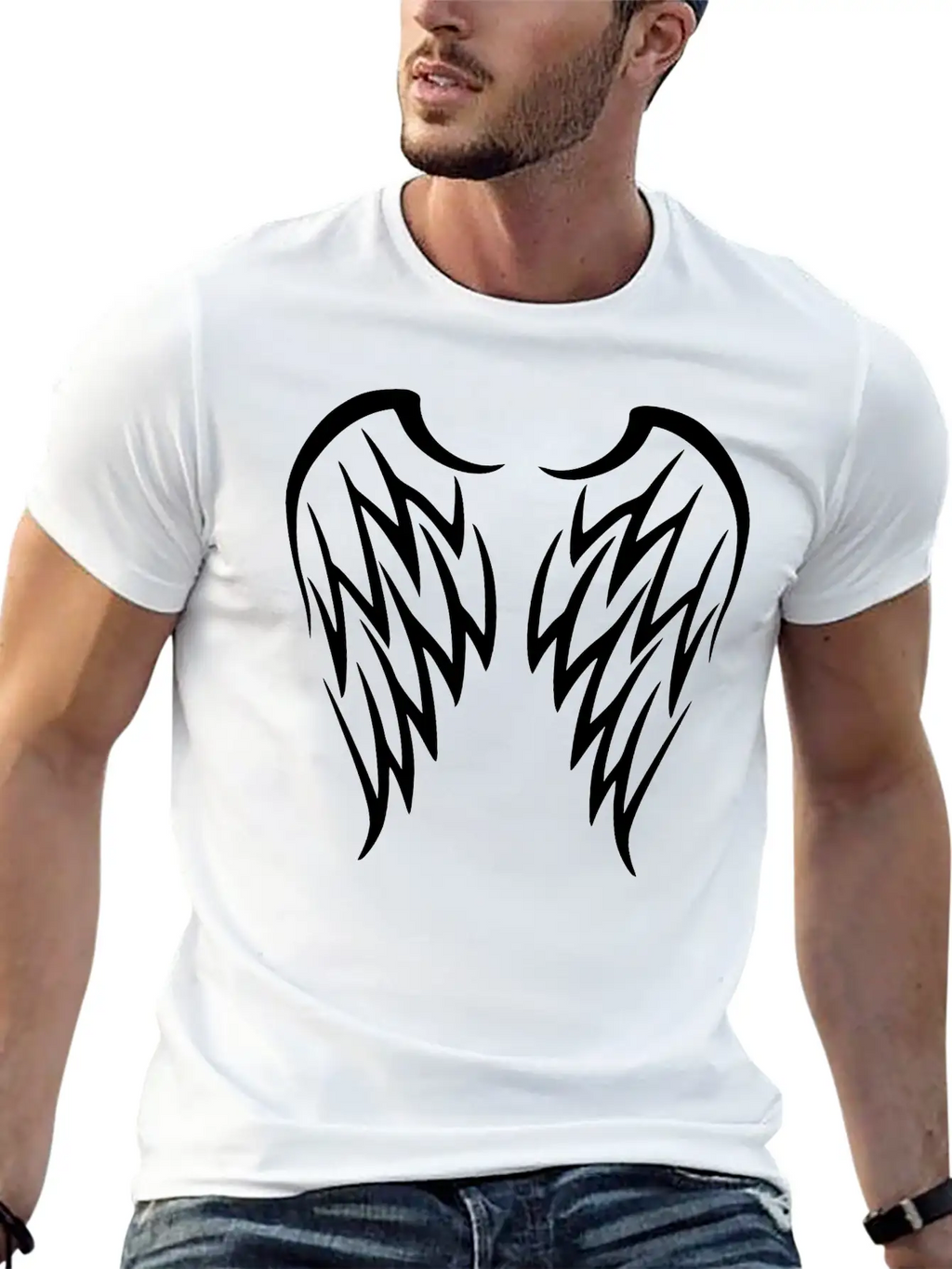 Tribal Wings Unisex Casual T-Shirt – Clean Design For Daily Comfort