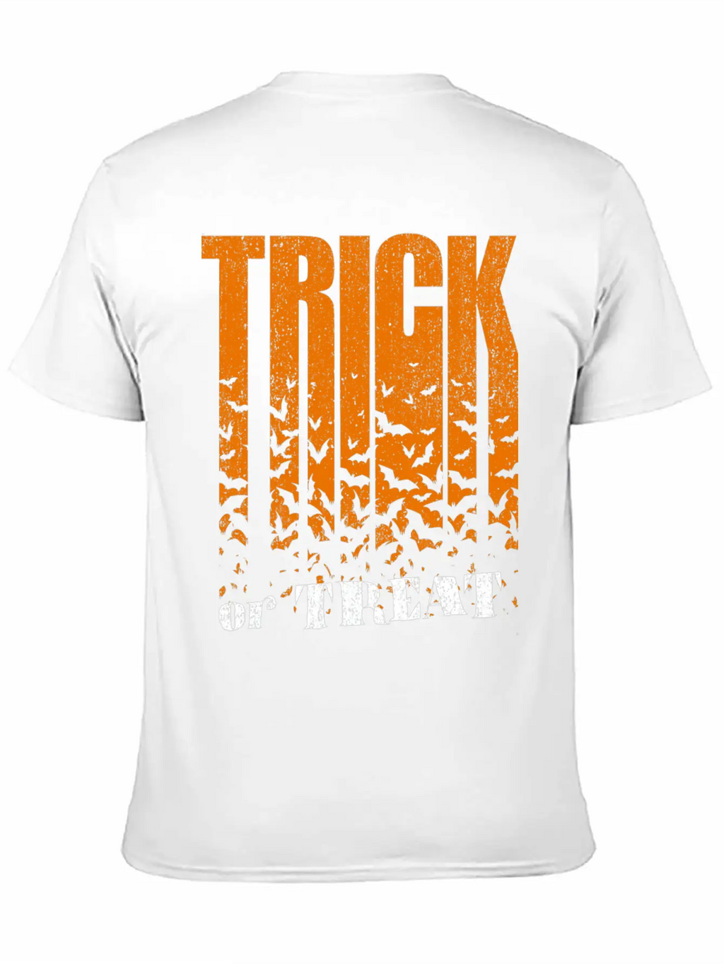 Trick Or Treat Bats Lettering Breathable Graphic T-Shirt – Perfect For Casual Days