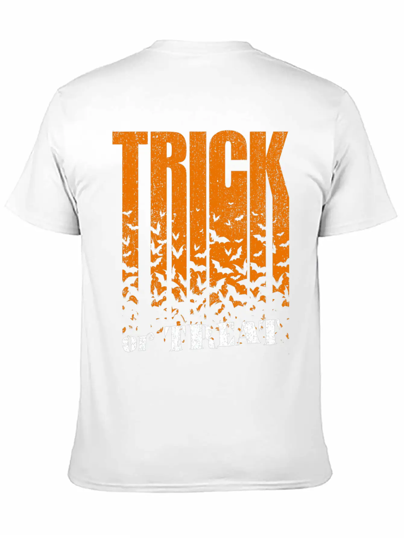 Trick Or Treat Bats Lettering Breathable Graphic T-Shirt – Perfect For Casual Days