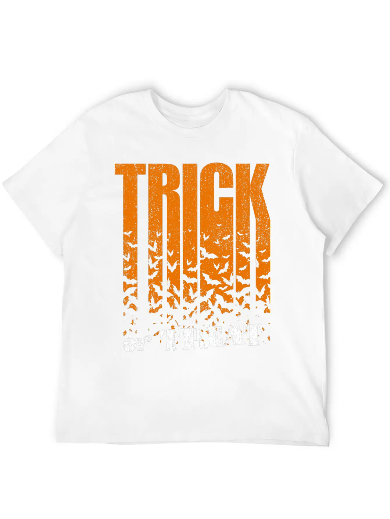 Trick Or Treat Bats Lettering Breathable Graphic T-Shirt – Perfect For Casual Days