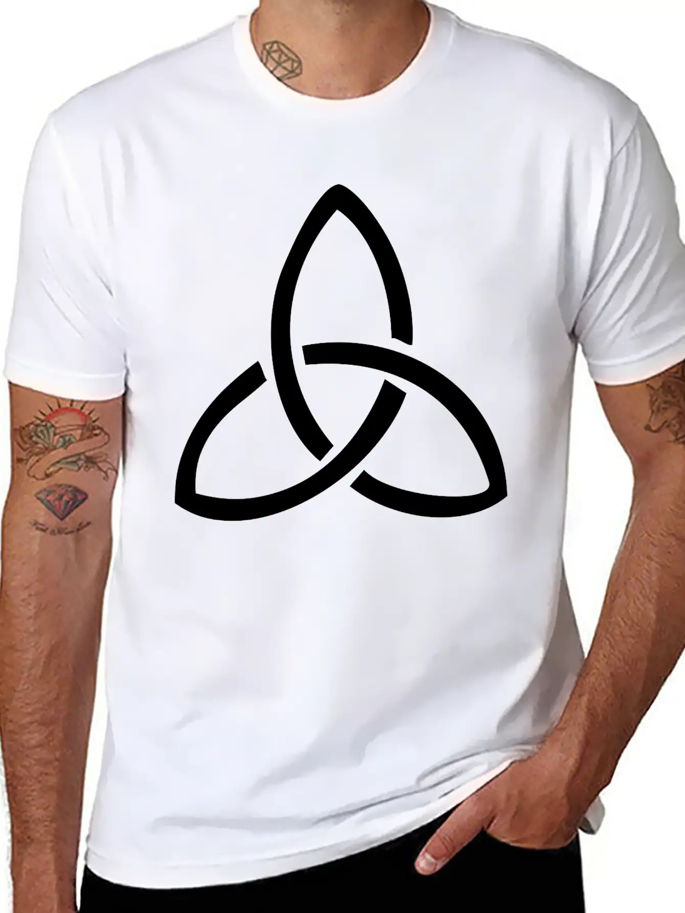 Trinity Knot Unisex Casual T-Shirt – Clean Design For Daily Comfort