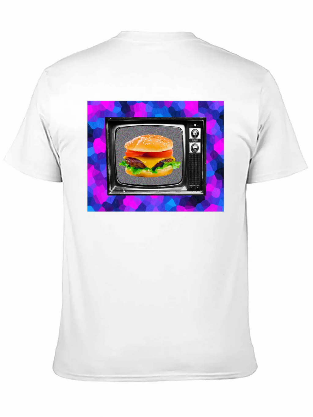 Trippy Cheesburger Tee Casual Graphic T-Shirt – Simple And Comfortable Daily Wear