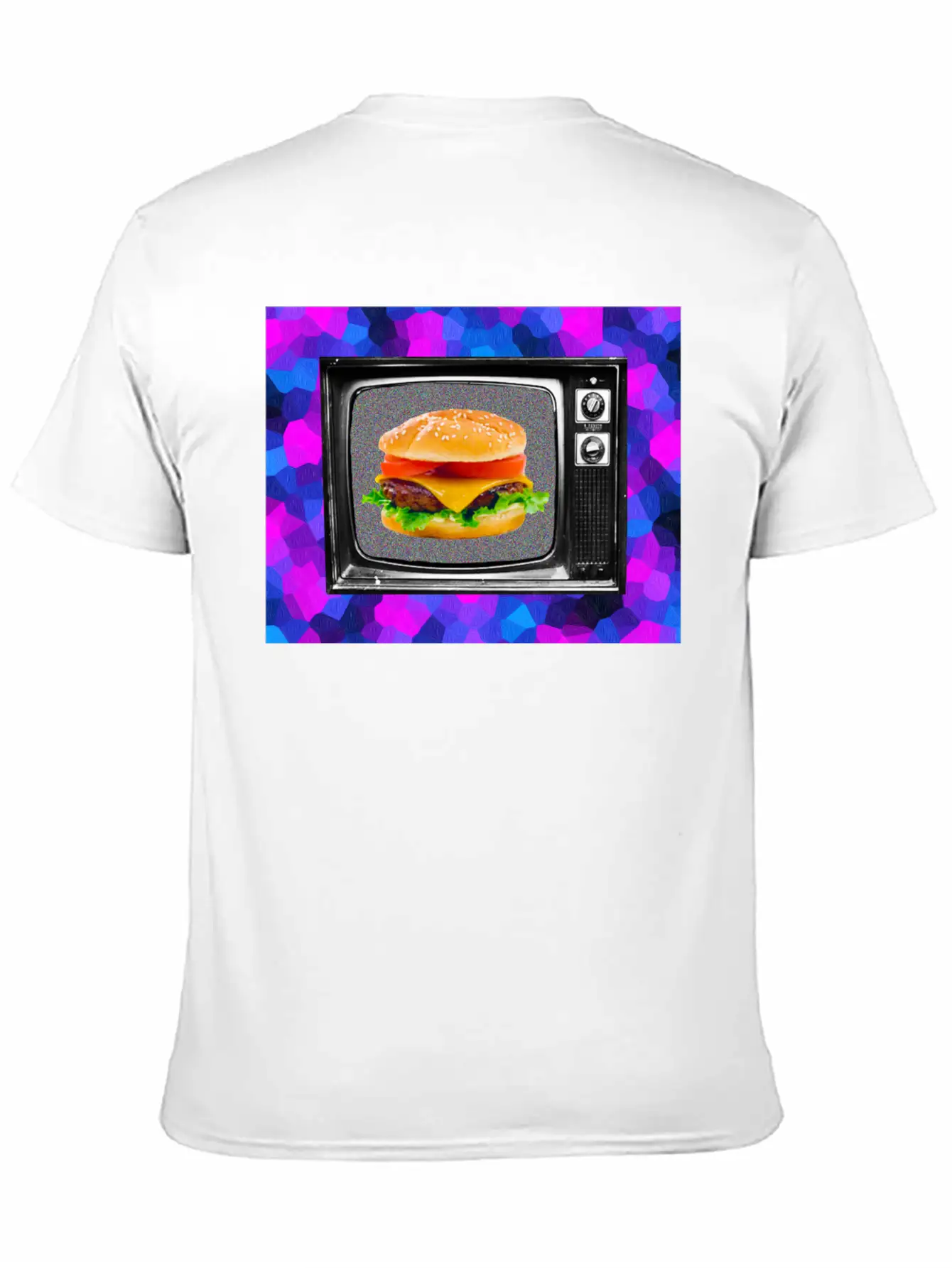 Trippy Cheesburger Tee Casual Graphic T-Shirt – Simple And Comfortable Daily Wear