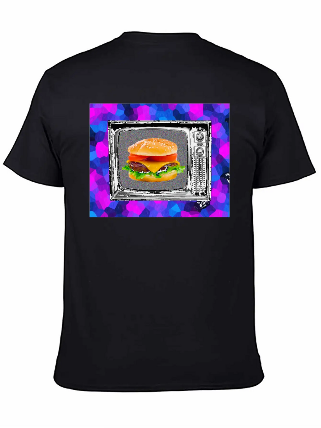 Trippy Cheesburger Tee Casual Graphic T-Shirt – Simple And Comfortable Daily Wear