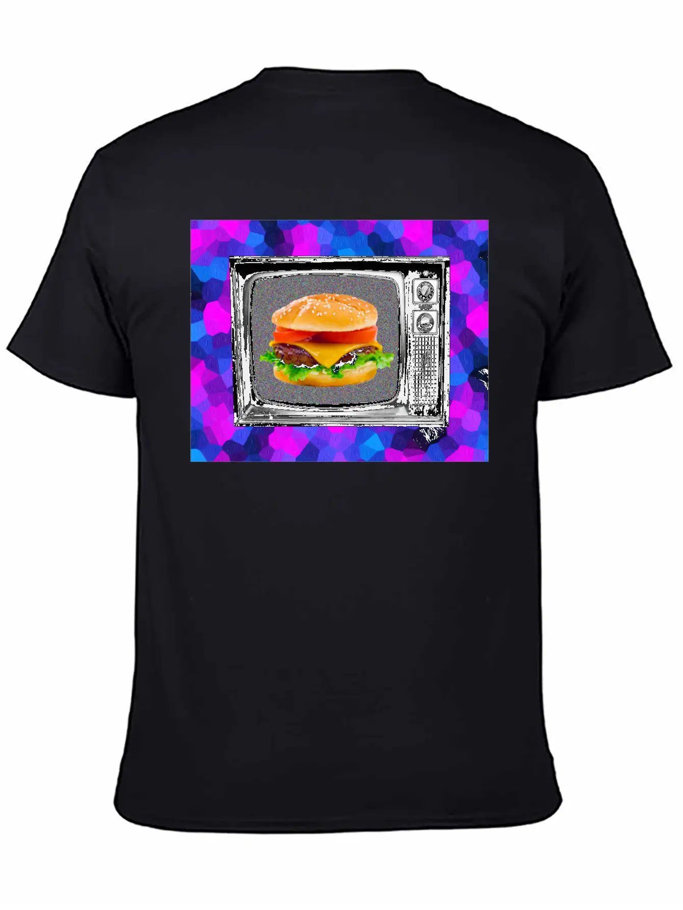 Trippy Cheesburger Tee Casual Graphic T-Shirt – Simple And Comfortable Daily Wear