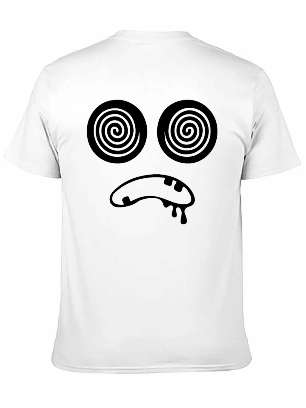 Trippy Hypnotic Drooling Monster Unisex Short Sleeve Soft Cotton T-Shirt – Casual Everyday Wear