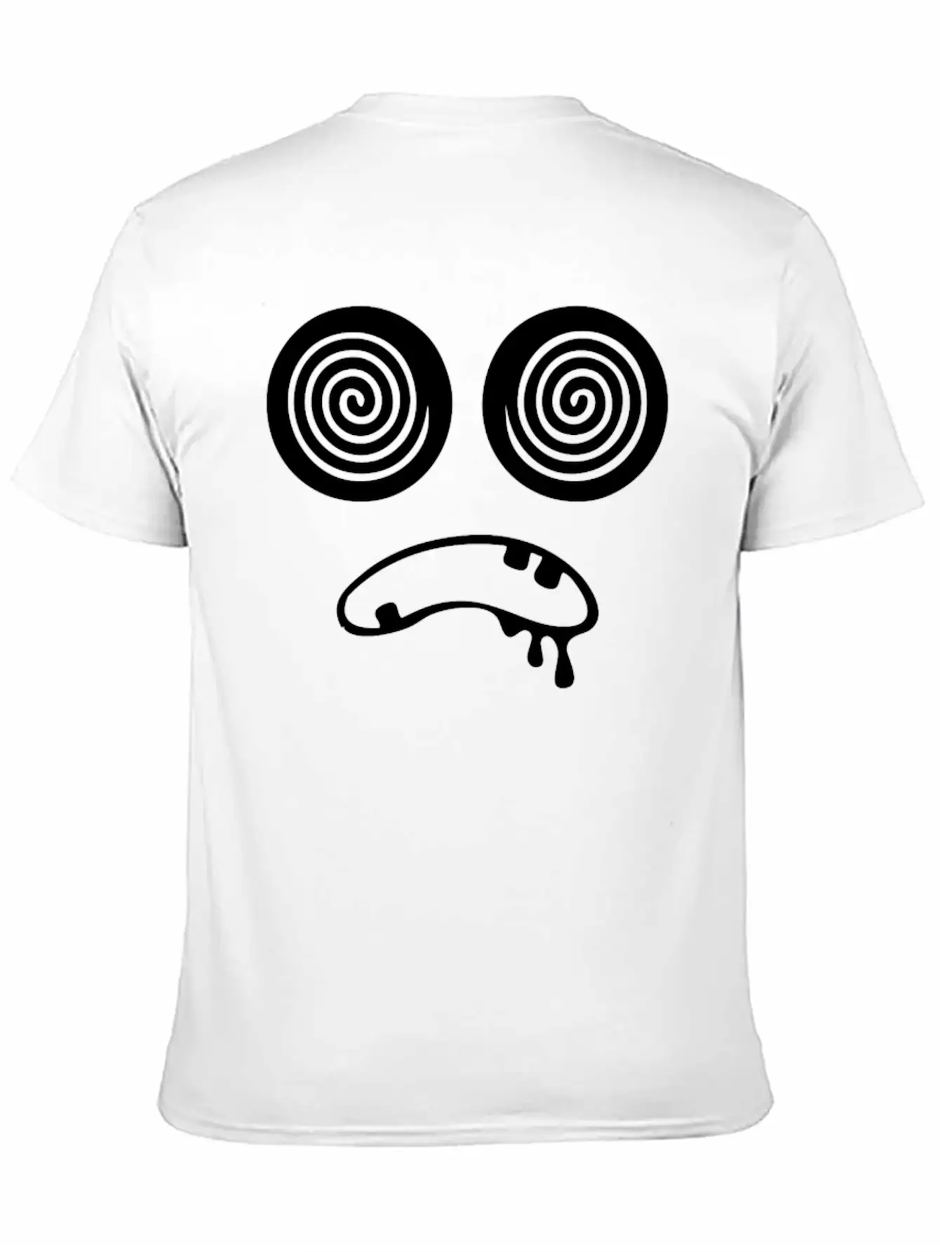 Trippy Hypnotic Drooling Monster Unisex Short Sleeve Soft Cotton T-Shirt – Casual Everyday Wear