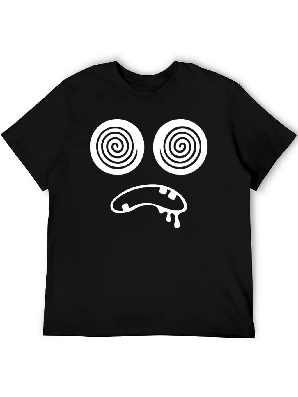 Trippy Hypnotic Drooling Monster Unisex Short Sleeve Soft Cotton T-Shirt – Casual Everyday Wear